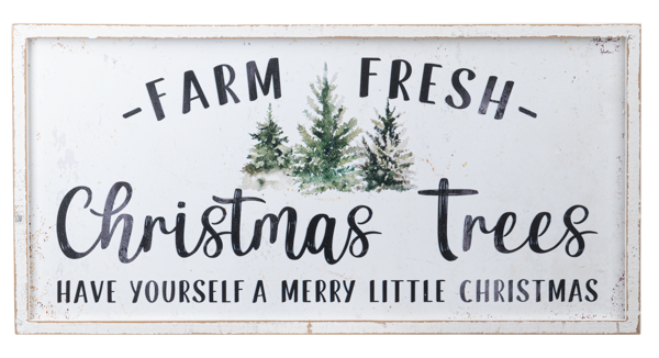 Farm Fresh Christmas Trees Wall Decor