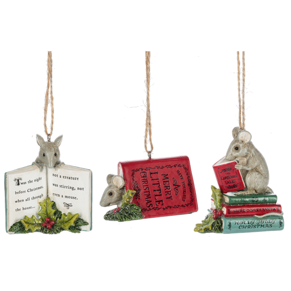 Mouse Storybook ornament