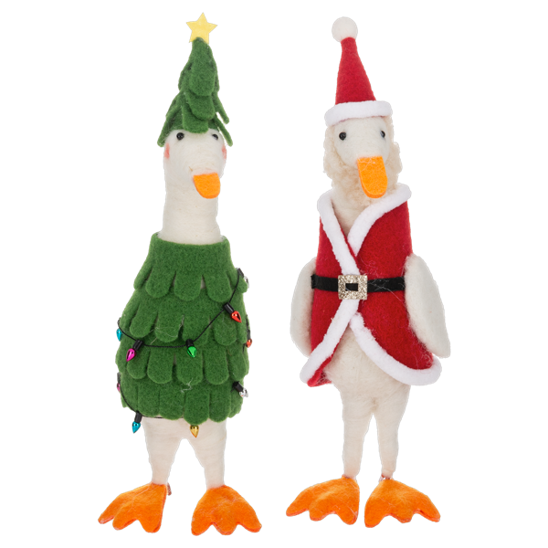Wool Goose ornament
