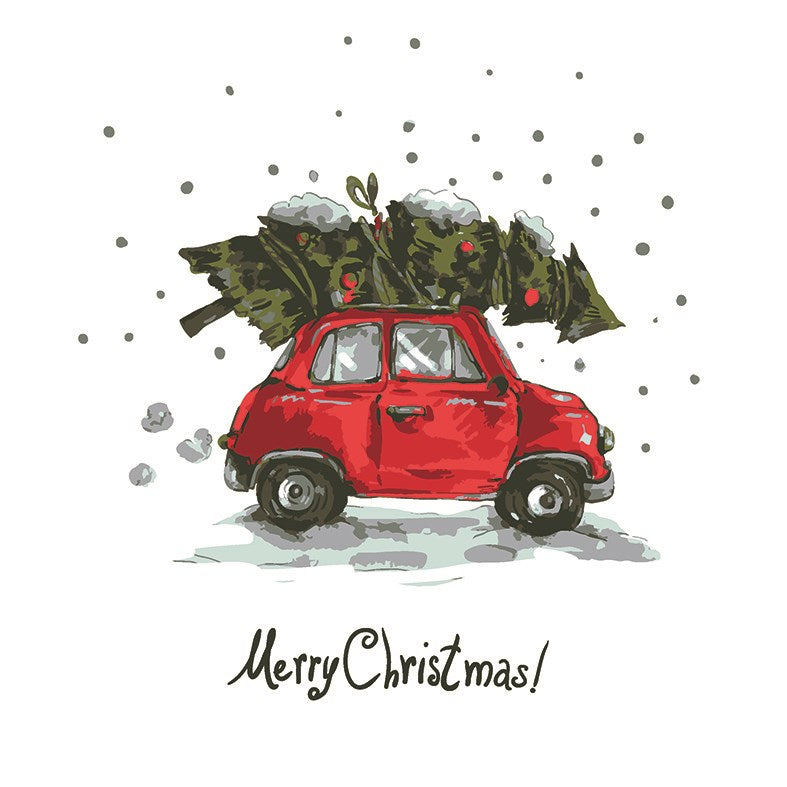 Merry Christmas - Luncheon Napkin