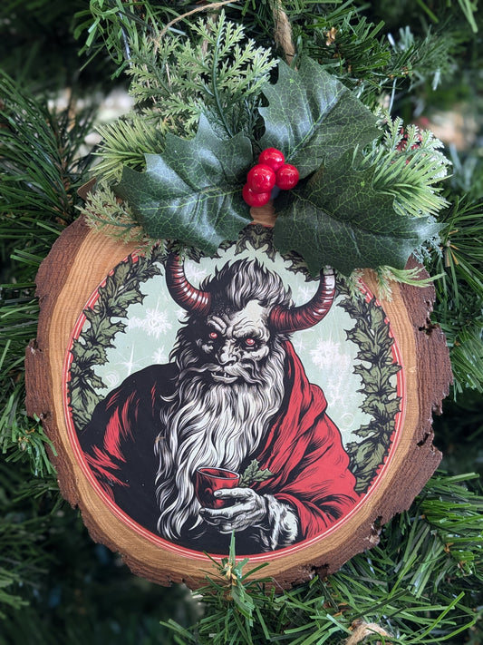 Rustic Krampus wall Decor