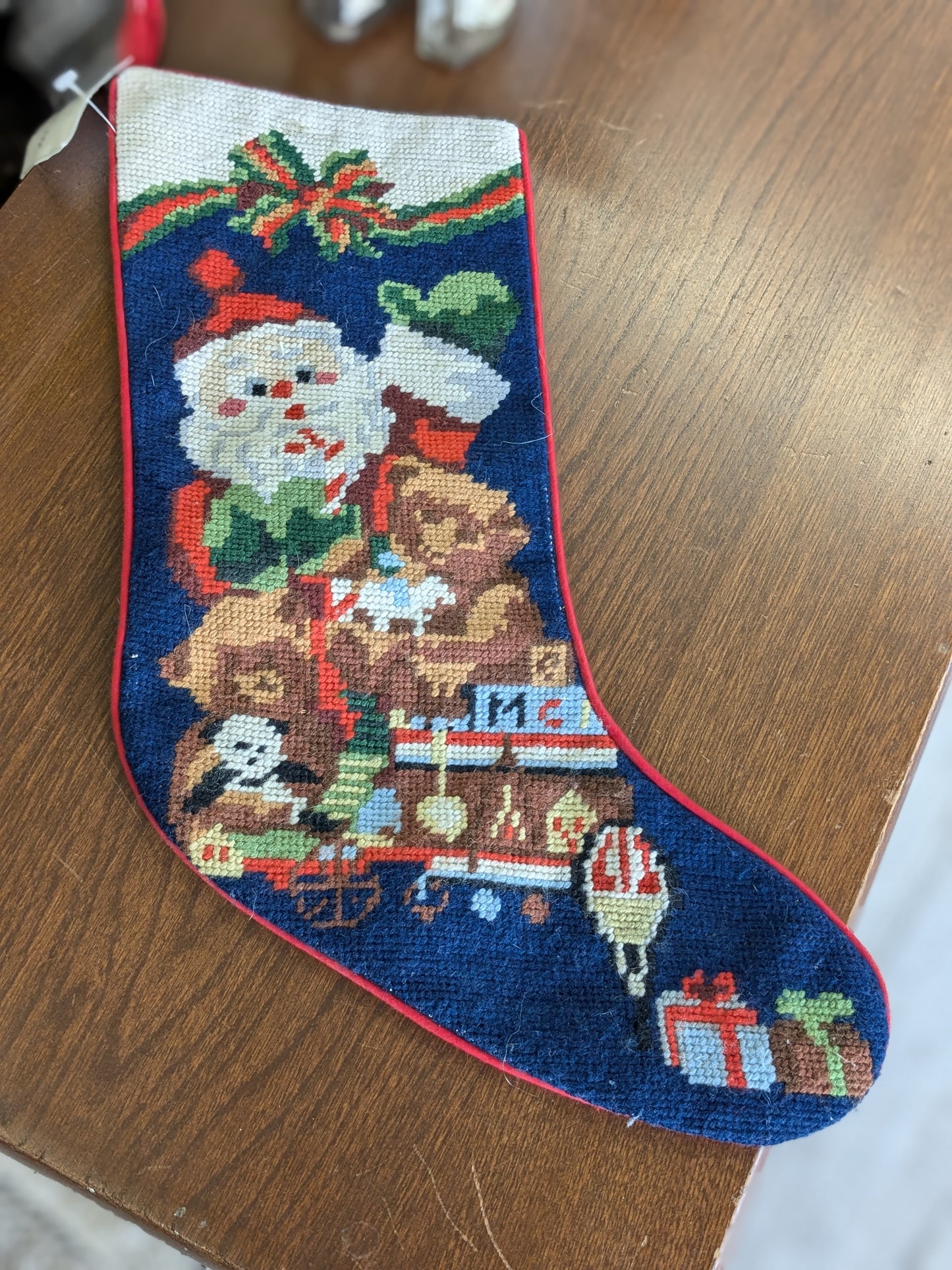 Needlepoint stocking