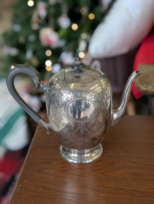 Silver teapot