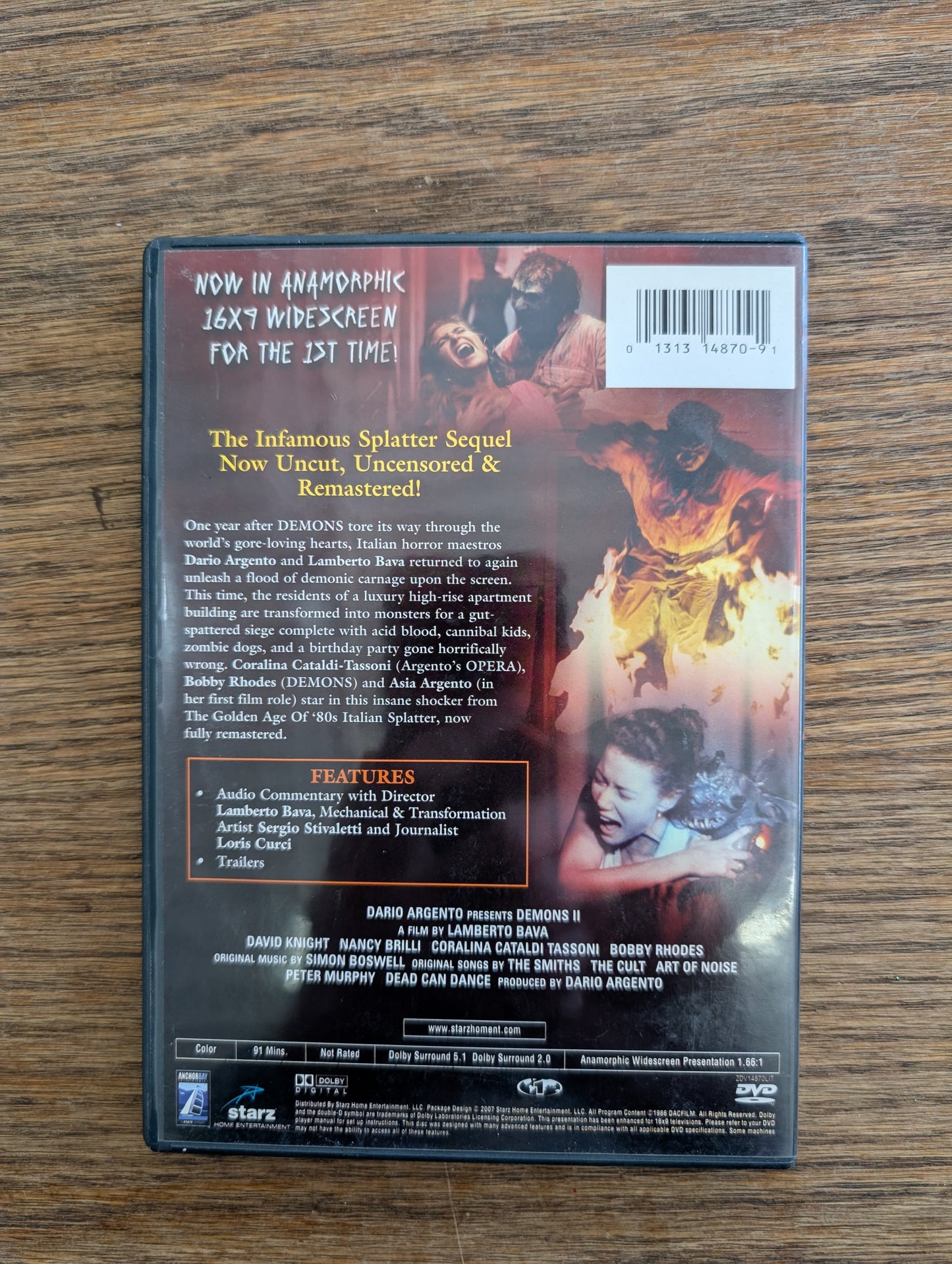 Demons & Demons 2 DVD Set
