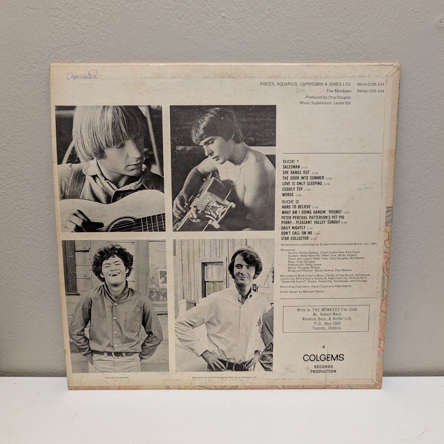 The Monkees Pisces, Aquarius, Capricorn & Jones Ltd LP
