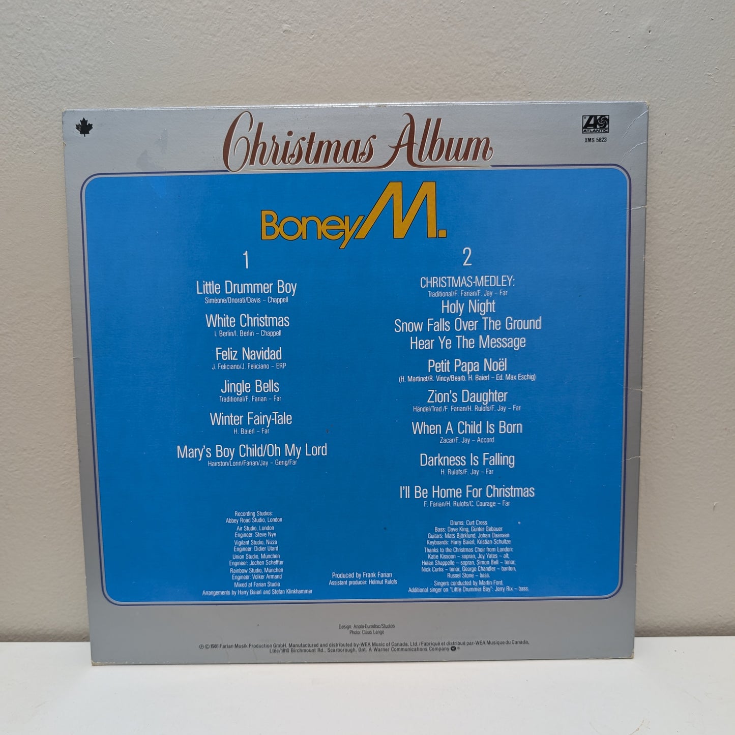 Boney M Christmas Album LP