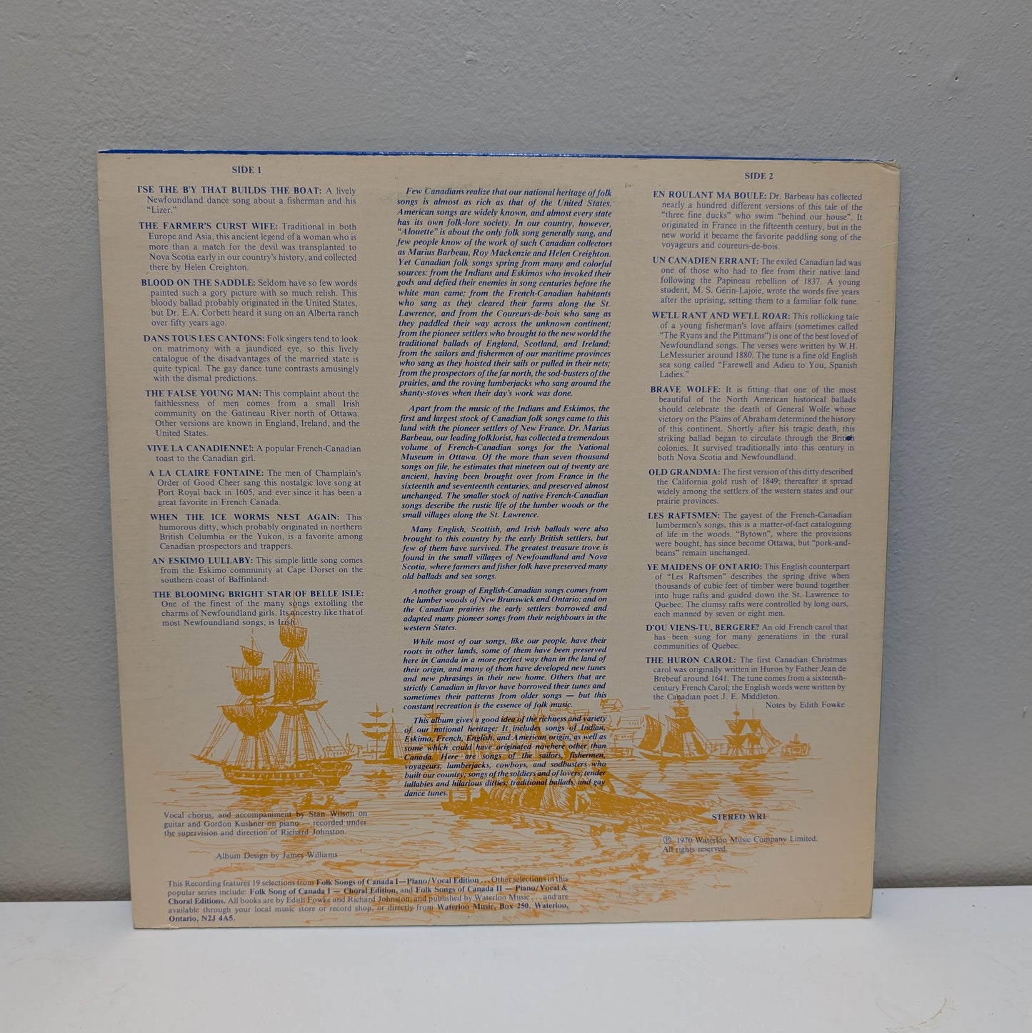 Folks Songs of Canada I LP