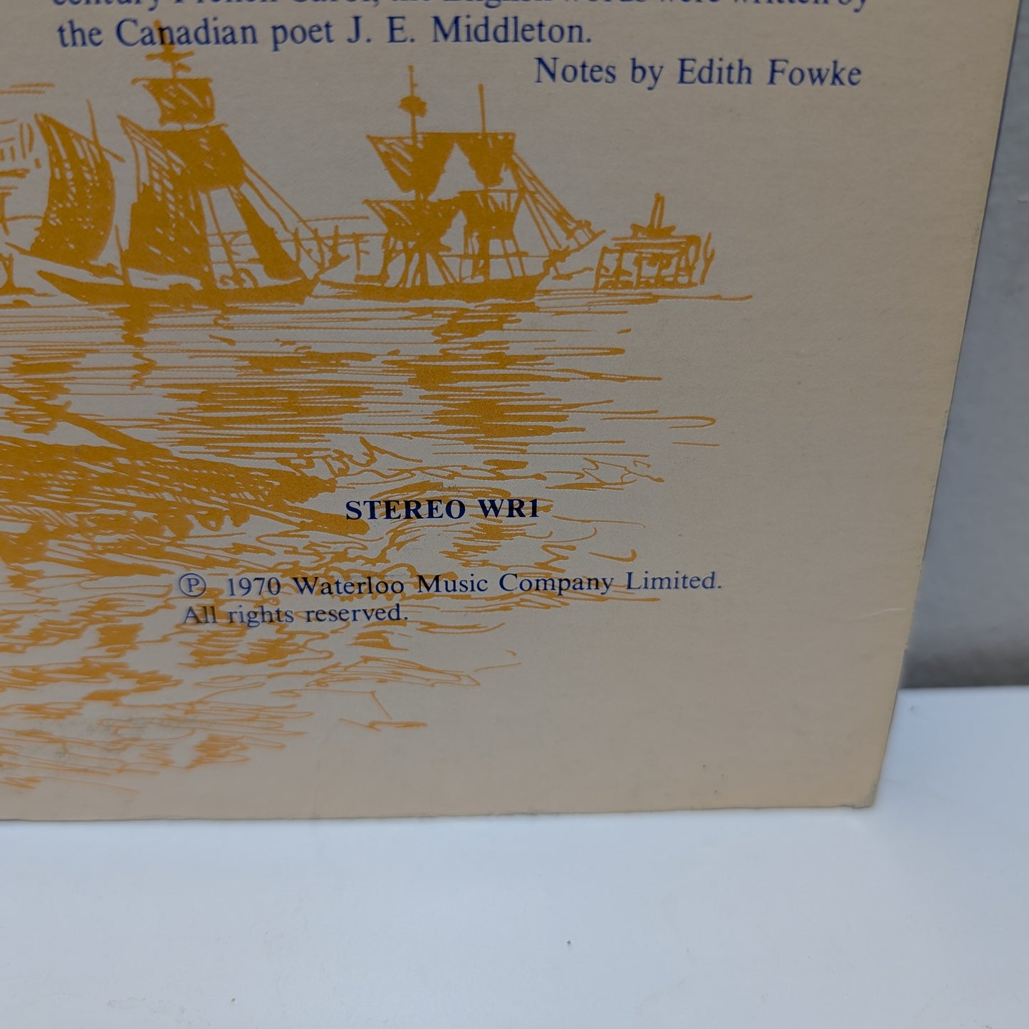 Folks Songs of Canada I LP