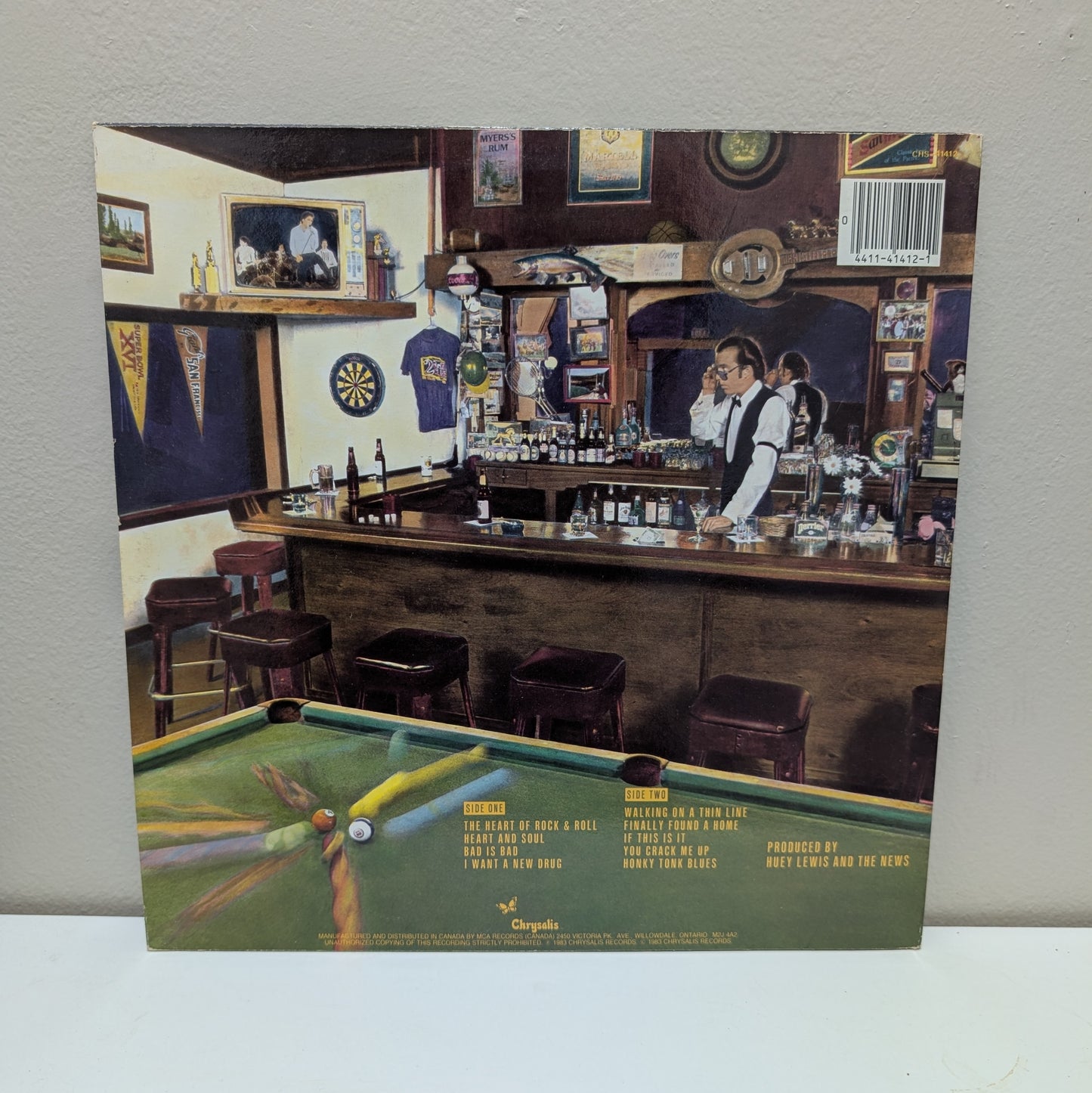 Huey Lewis and the News Sports LP