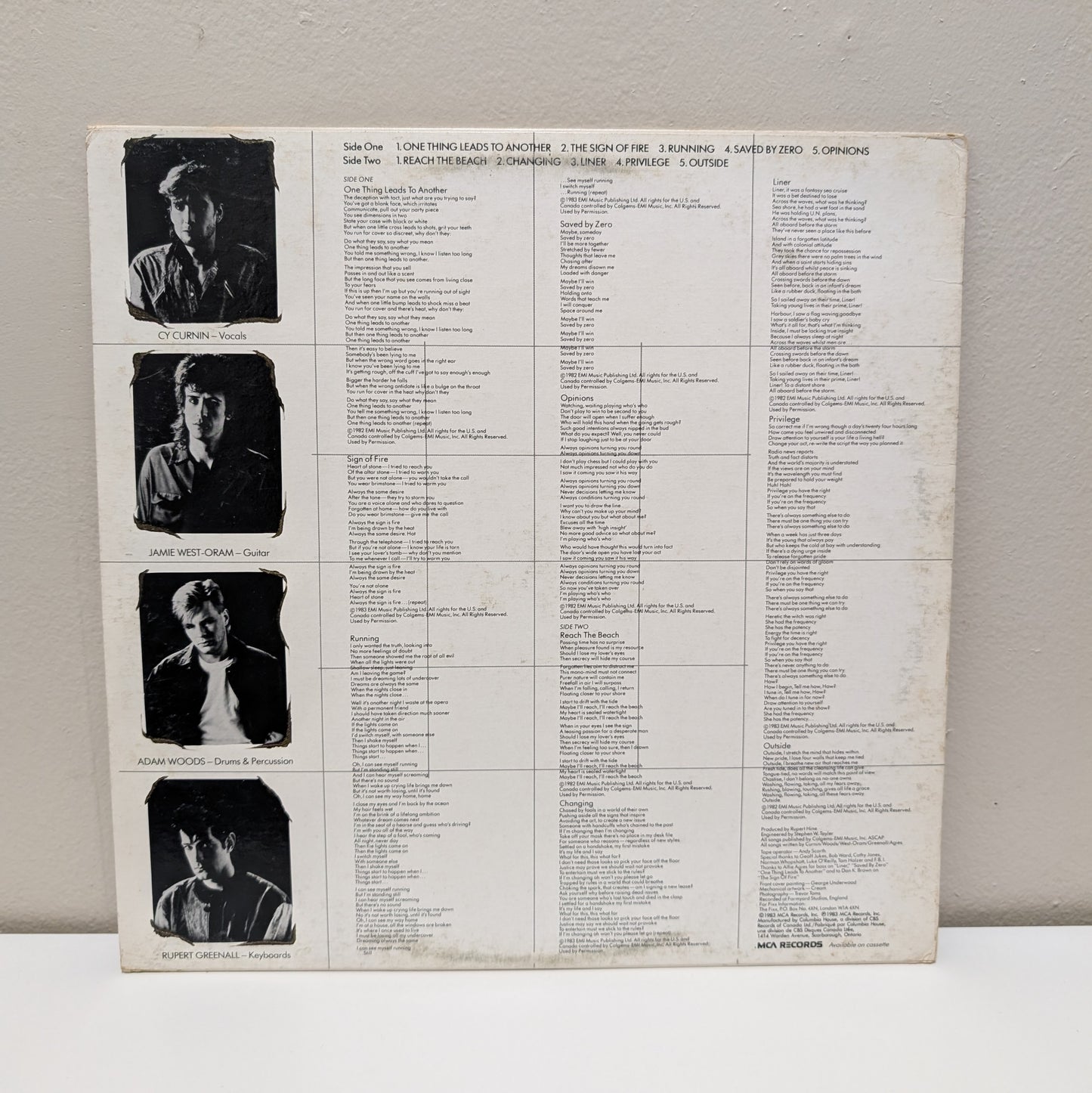 The Fixx Reach The Beach LP