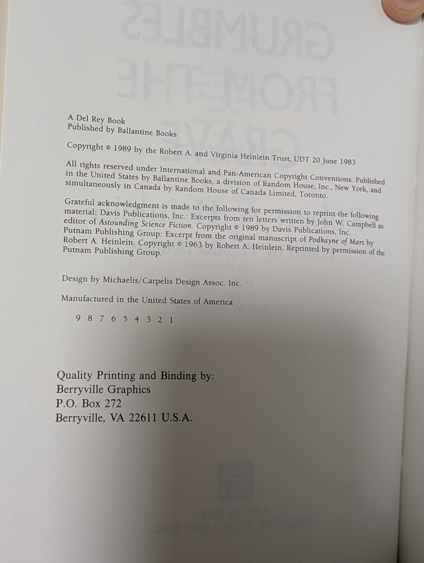 Grumbles From The Grave - Robert A Heinlein