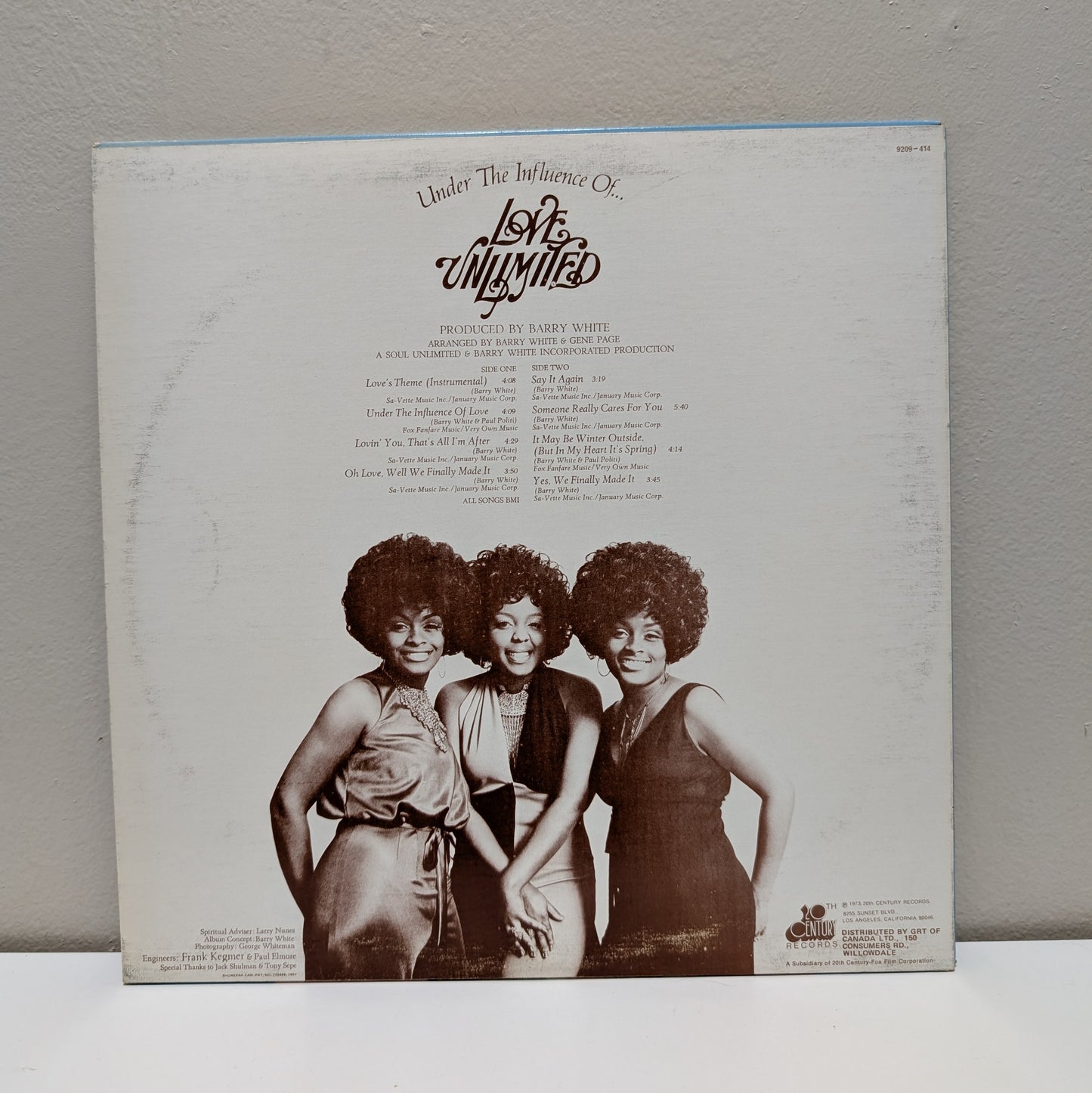 Under The Influence Of.. Love Unlimited LP