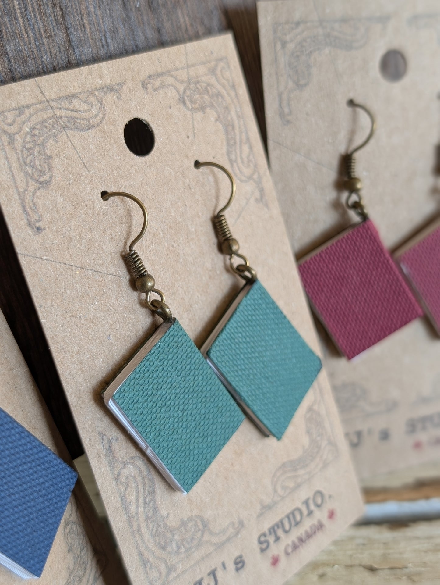 Book Earrings