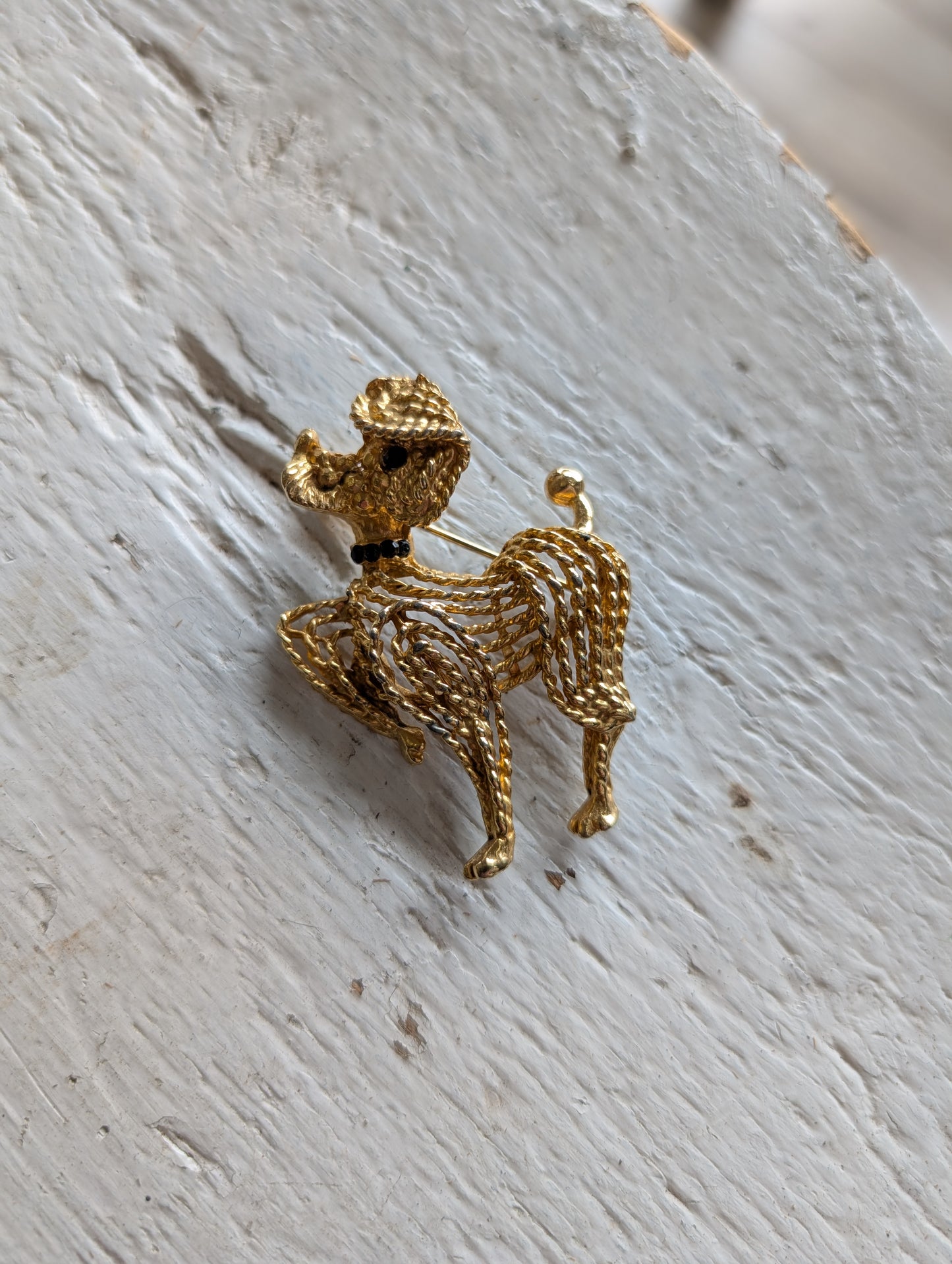 vintage poodle broach