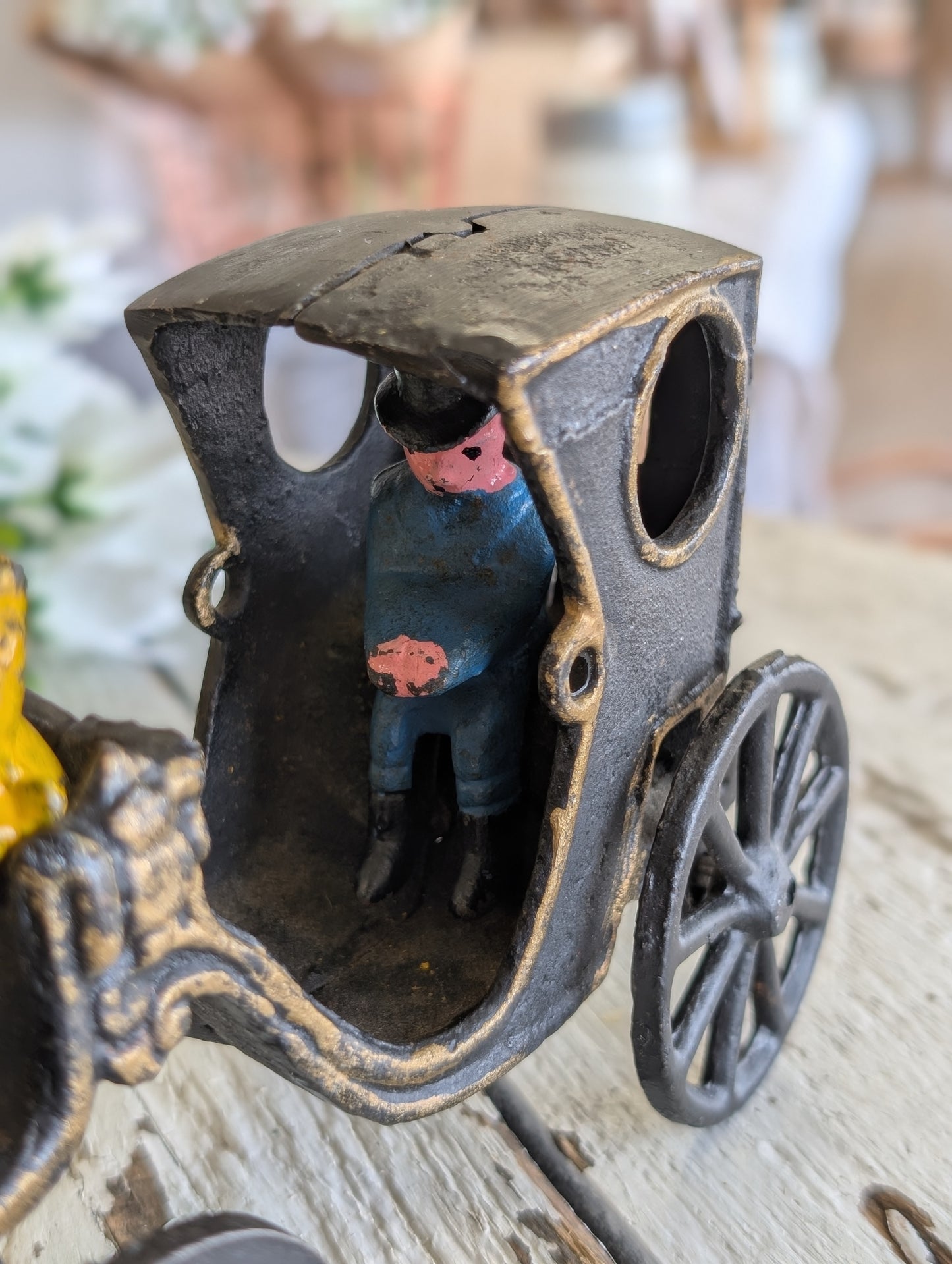 Cast Iron Horse and Buggy