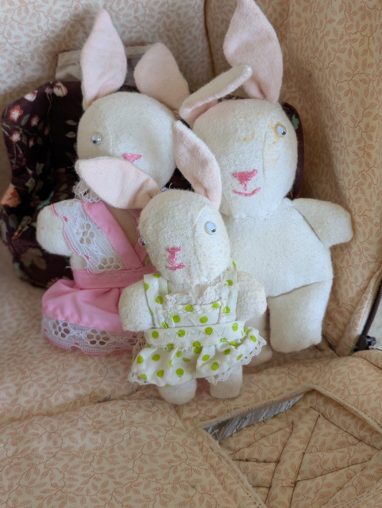 Handmade clothe house with 3 families