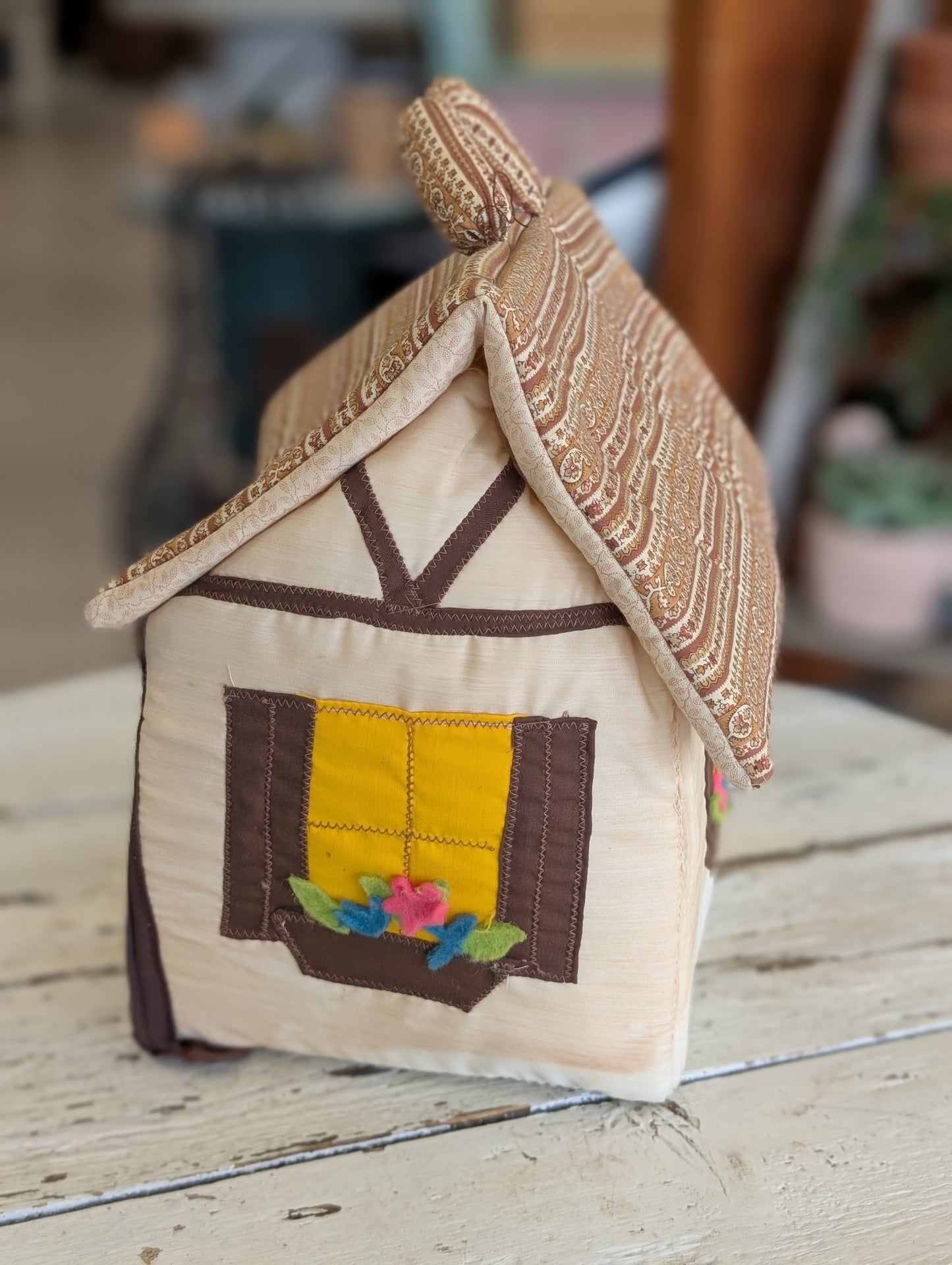 Handmade clothe house with 3 families
