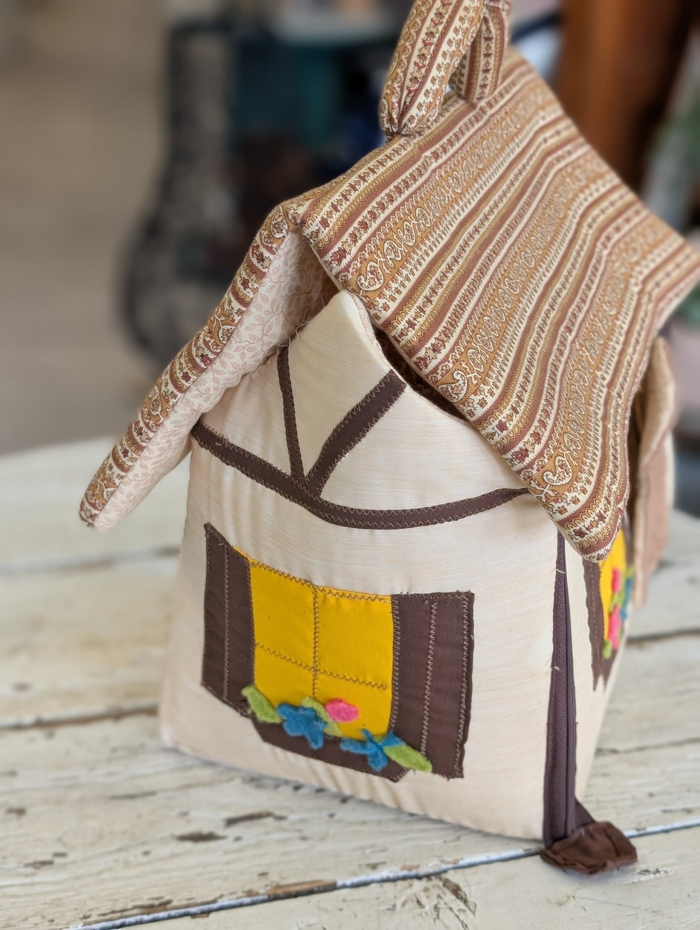 Handmade clothe house with 3 families