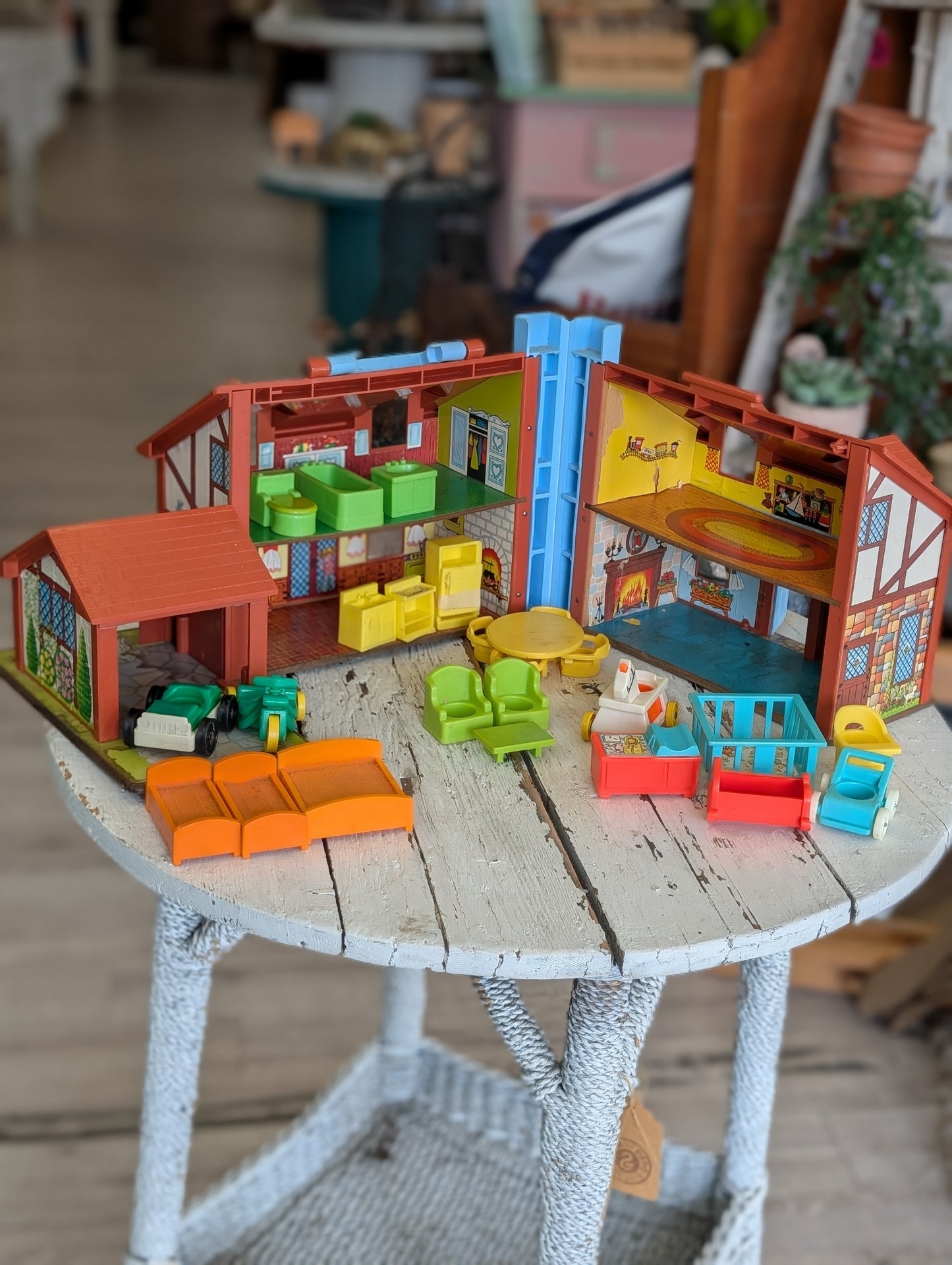 Fisher Price Tudor Home - with accessories