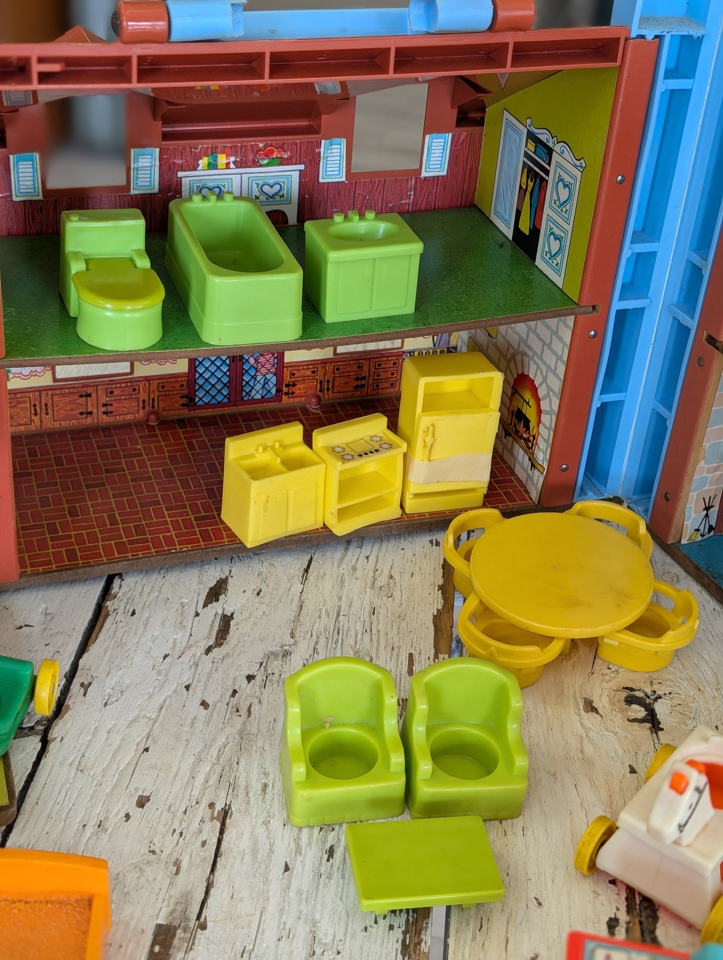 Fisher Price Tudor Home - with accessories