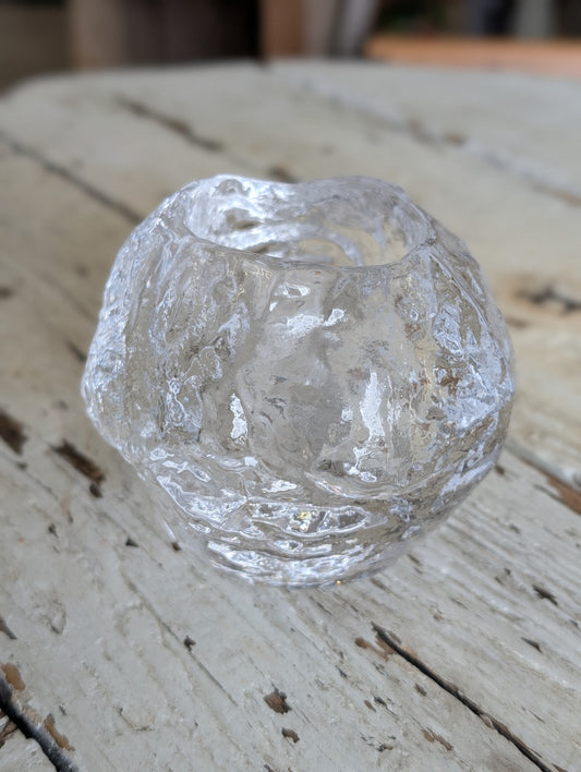 4" snowball tealight holder