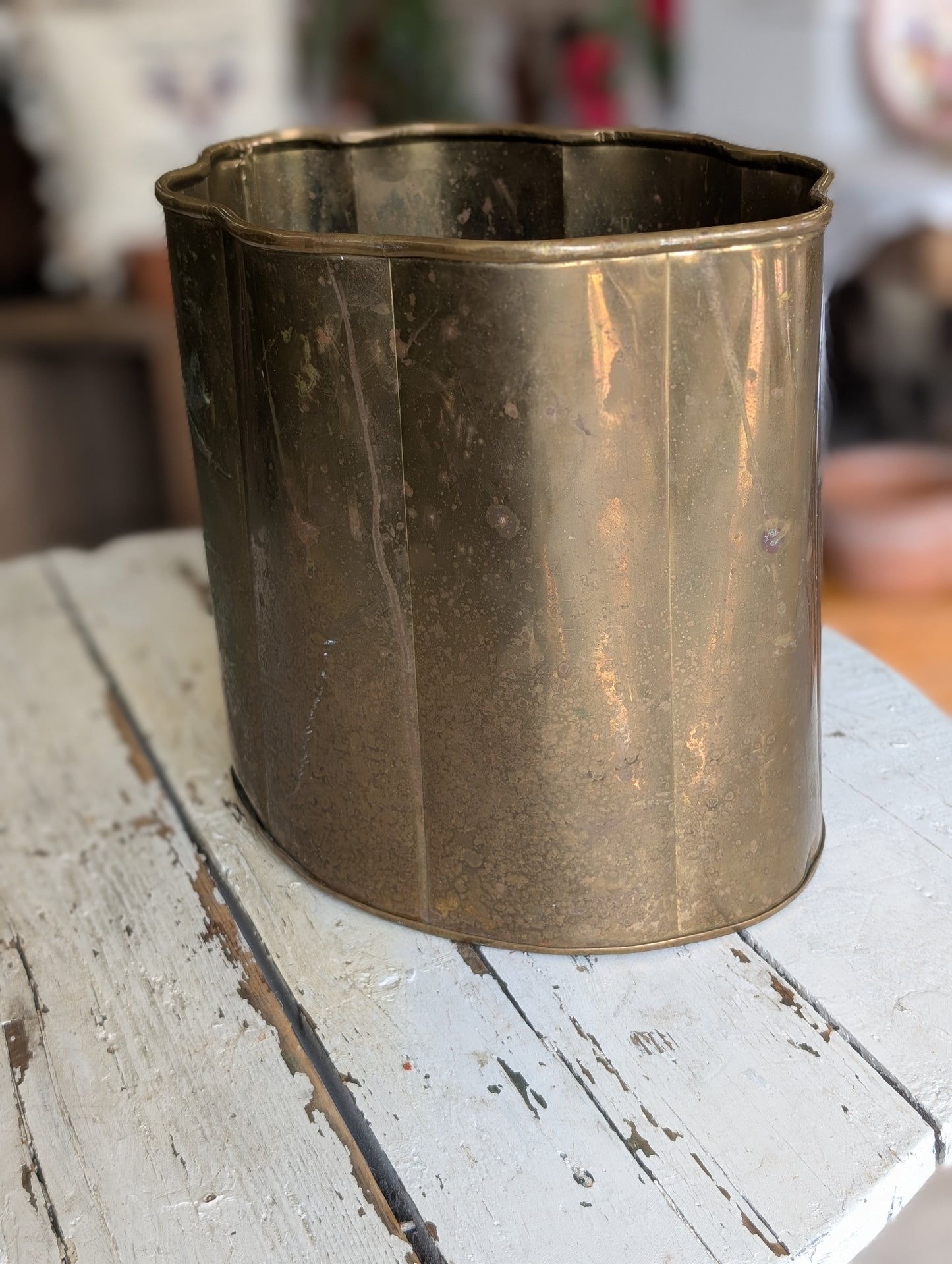 brass waste basket
