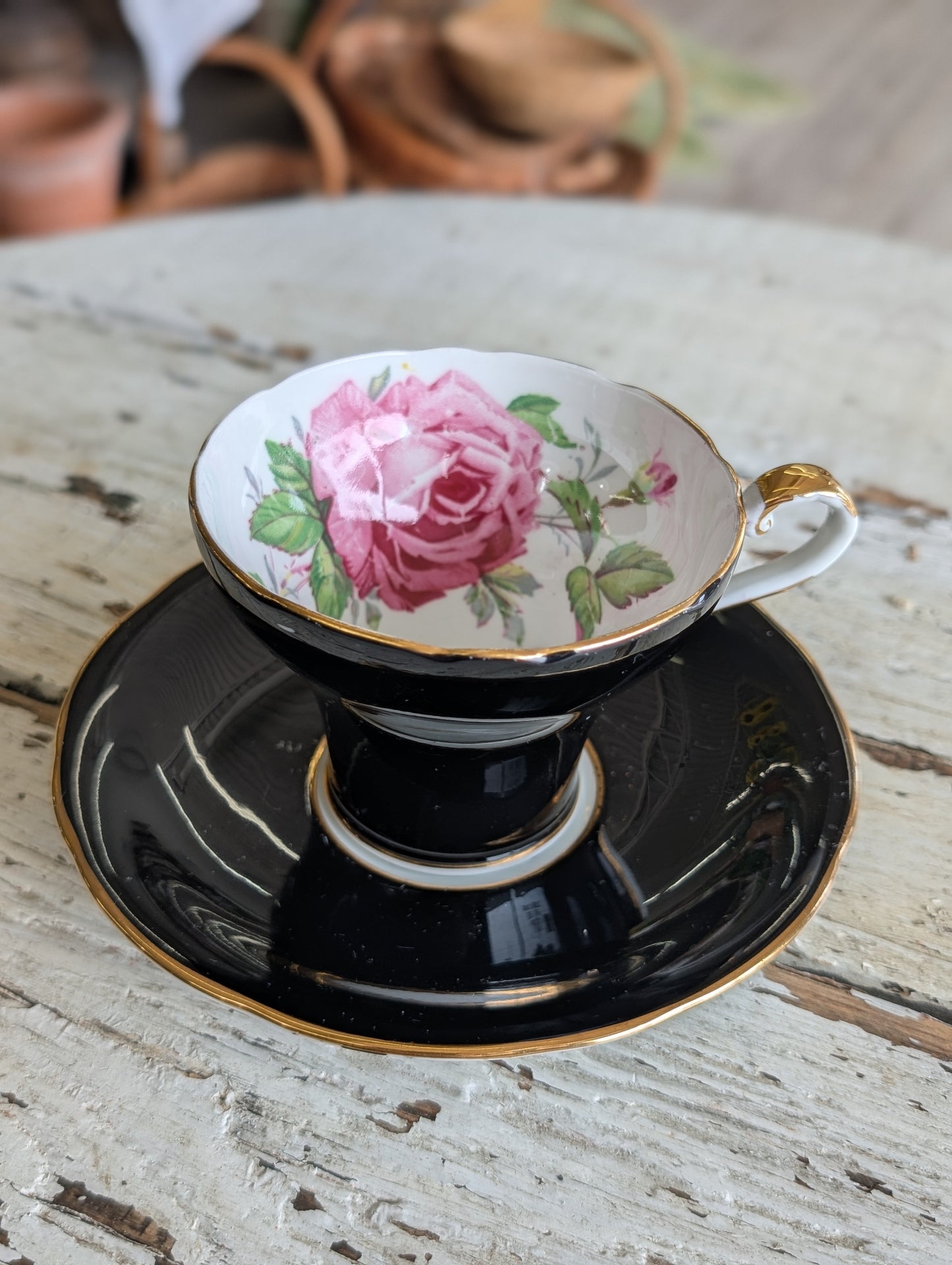 Aynsley Teacup - Pink Rose
