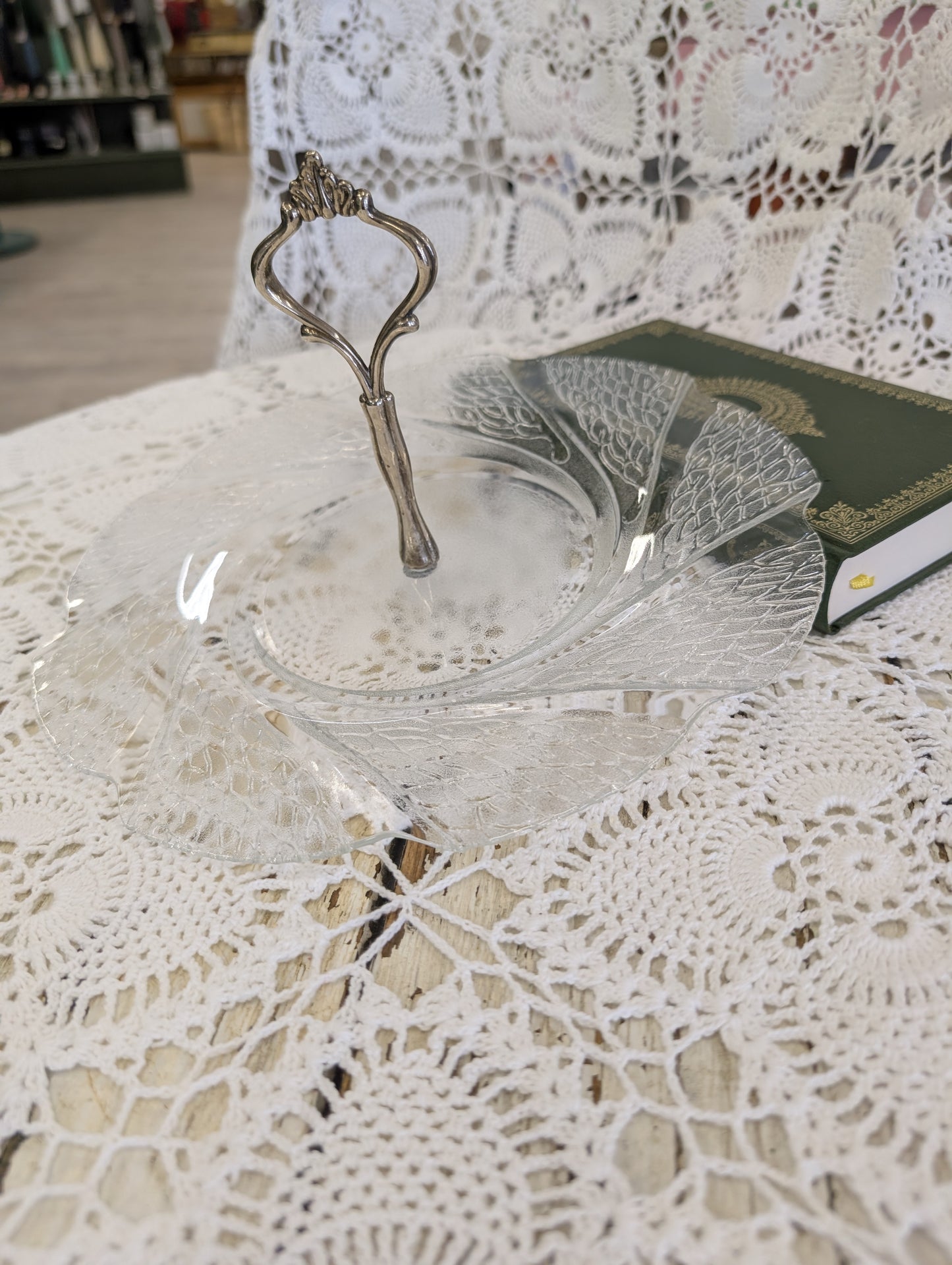 glass serving tray