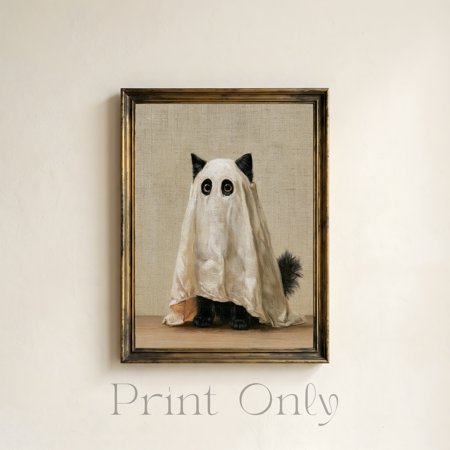 Kitty Ghost Print