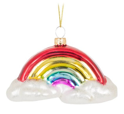 Rainbow with Clouds Ornament