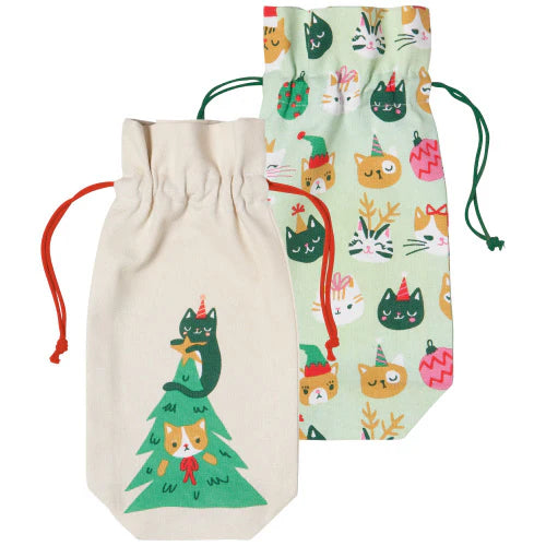 Let it Meow Wine Bags - Set of 2