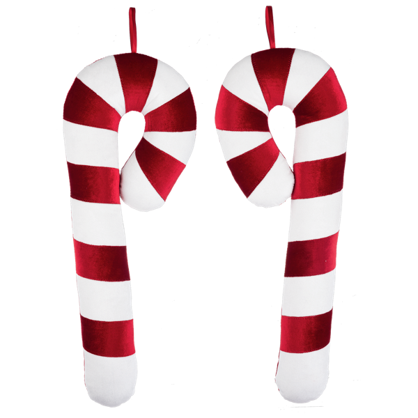 Stuffed Candy Cane Ornament