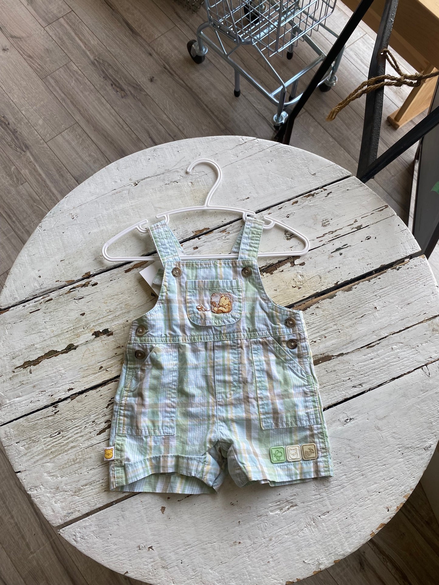 Winnie the Pooh overall shorts
