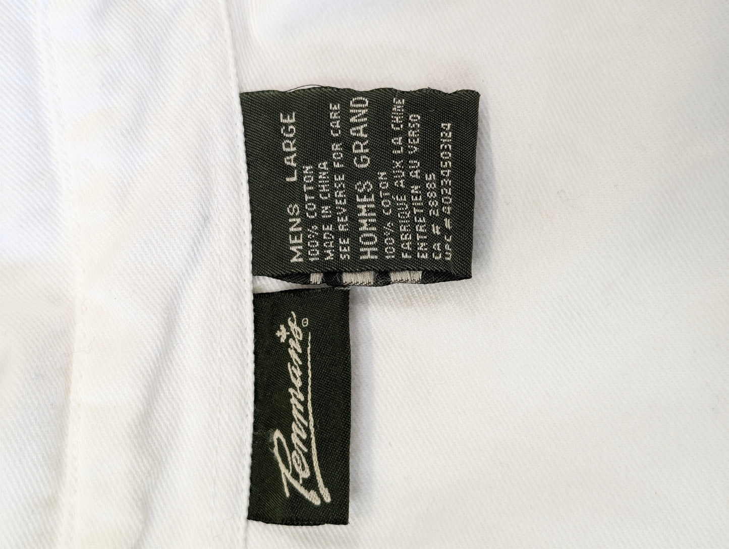 White jean button up