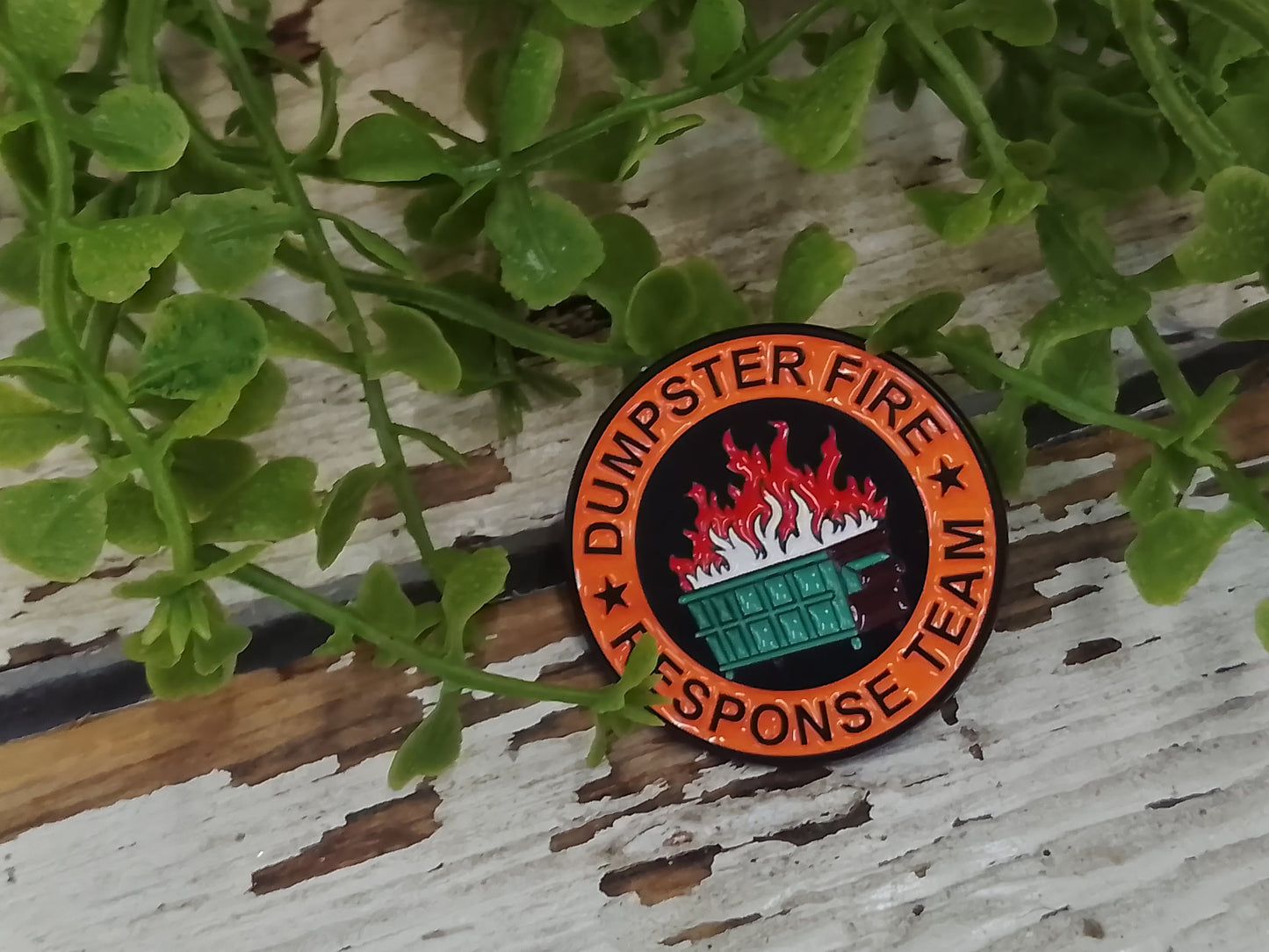 Dumpster Fire Pin