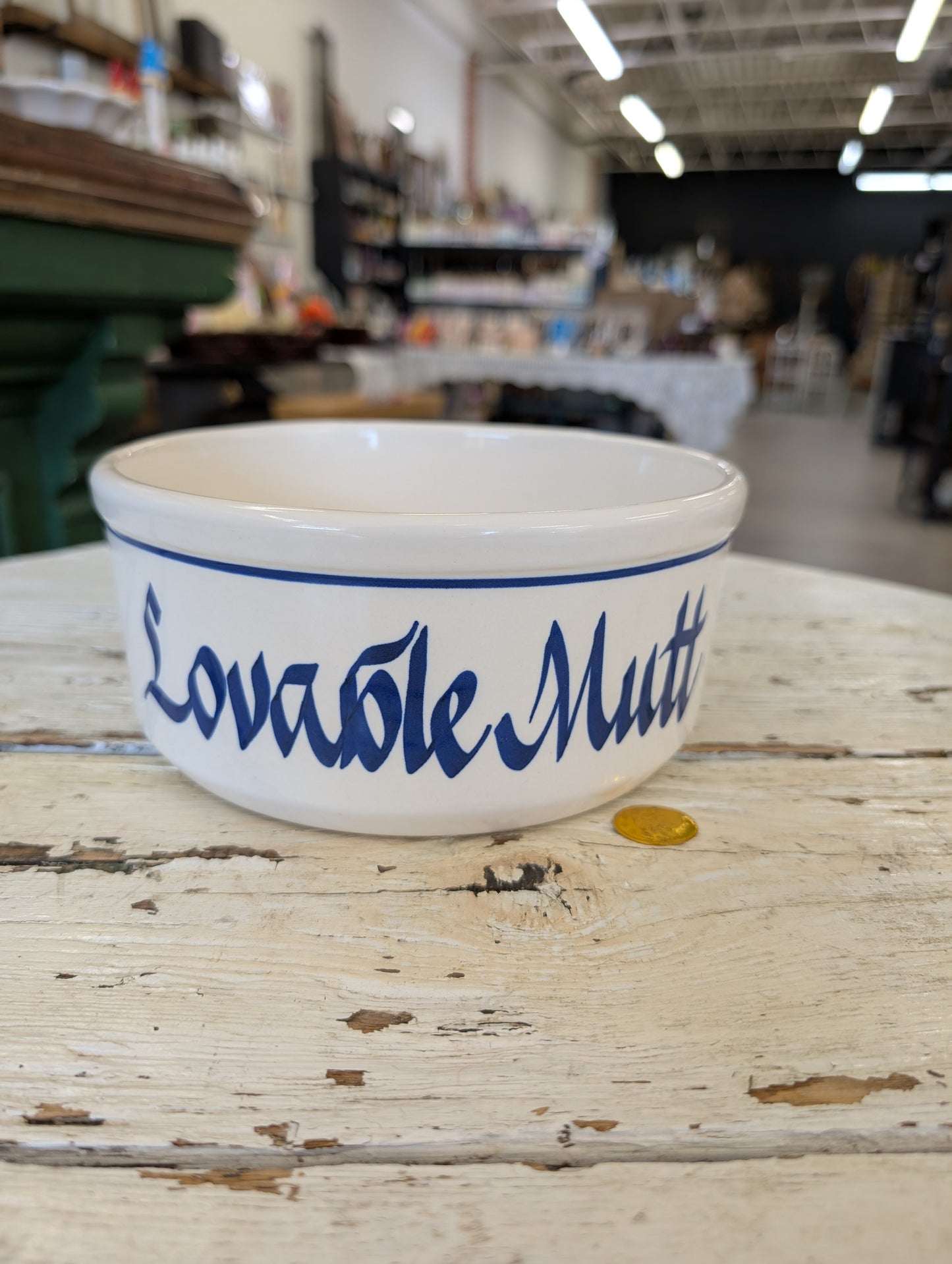 Lovable Mutt Dog Bowl
