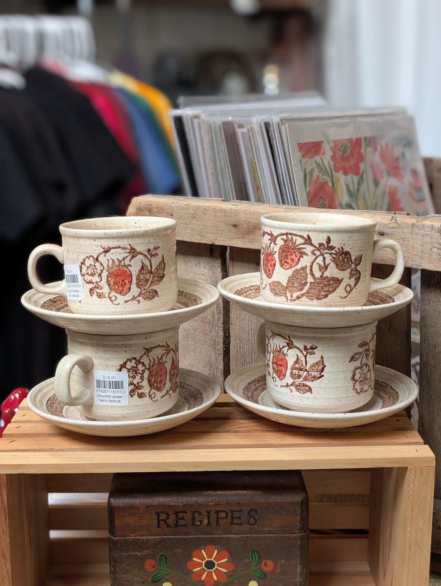 Churchill strawberry teacup