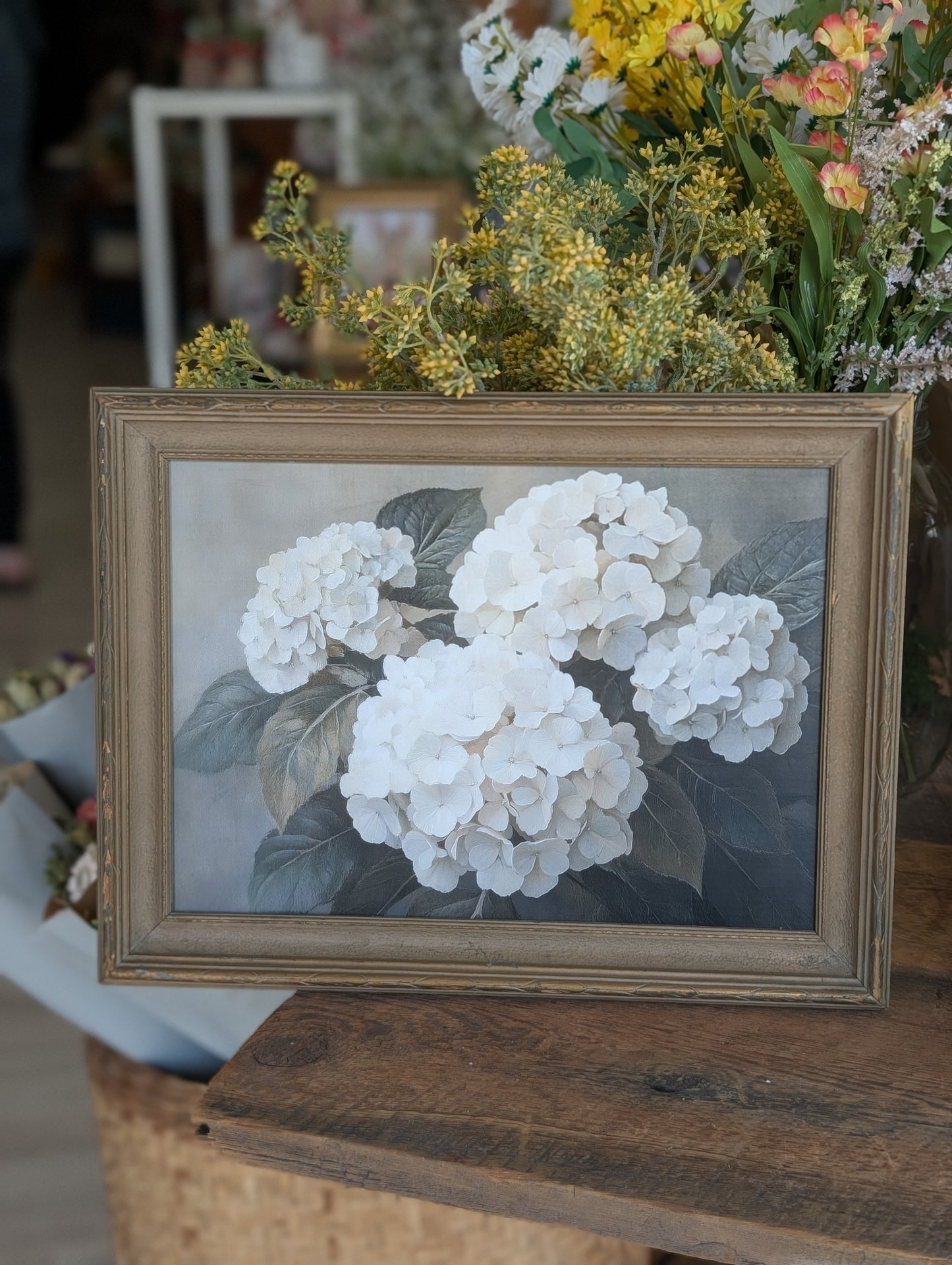 Framed Hydrangea print