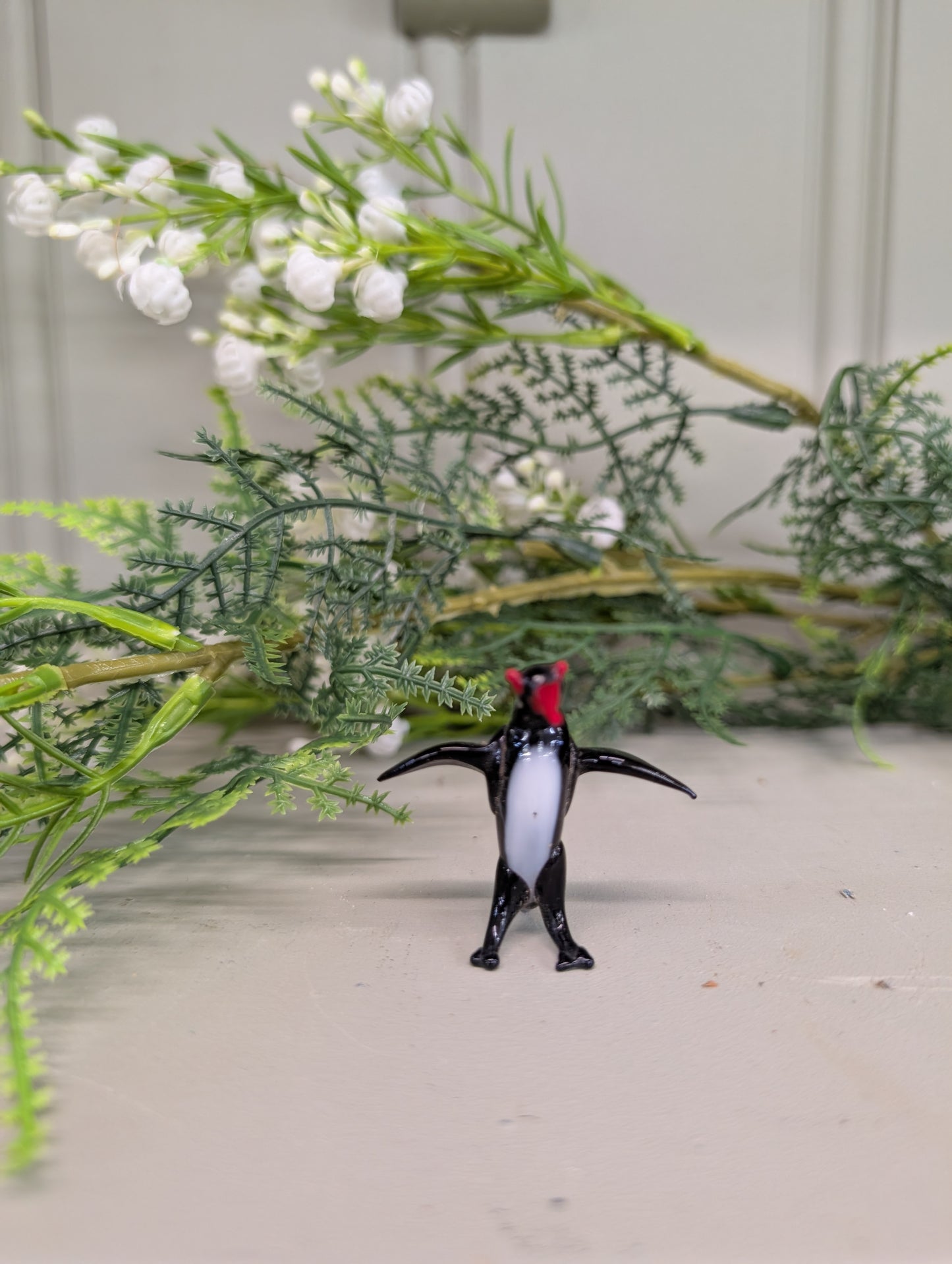 Mini glass penguin