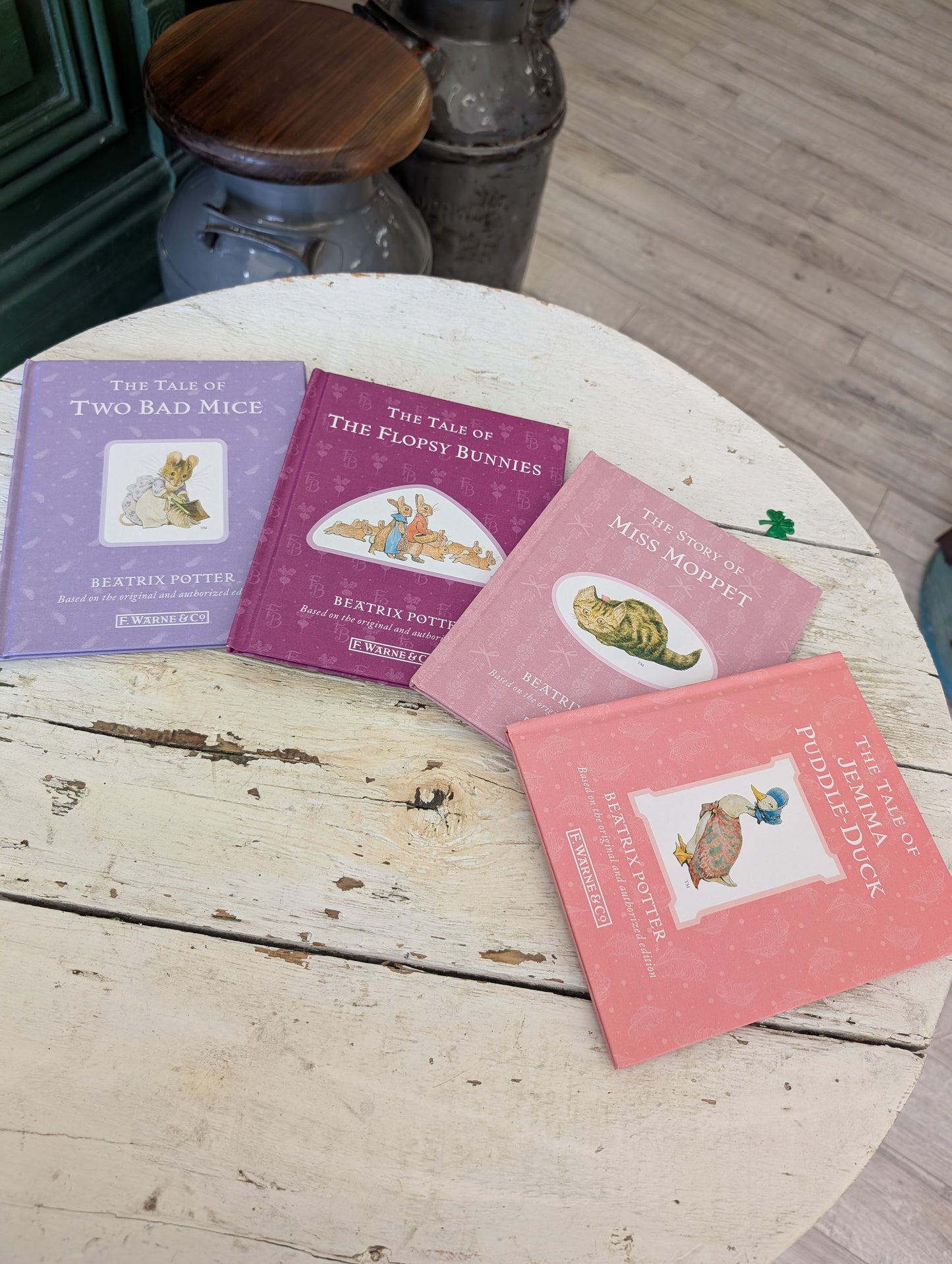 Set of Beatrix potter books - purple