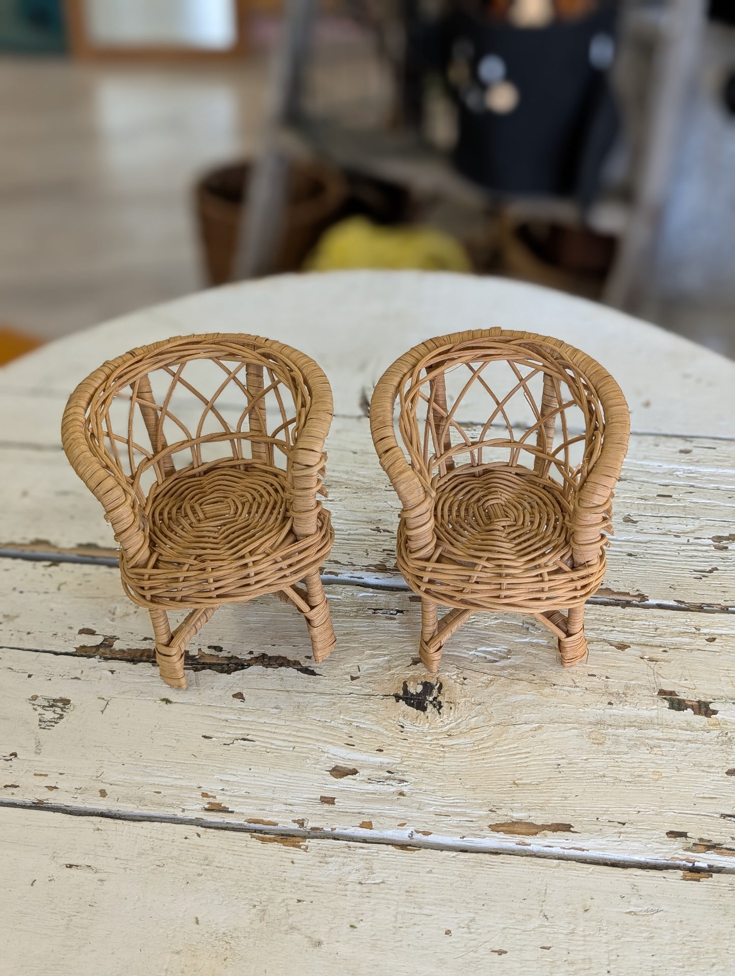 Small wicker chair