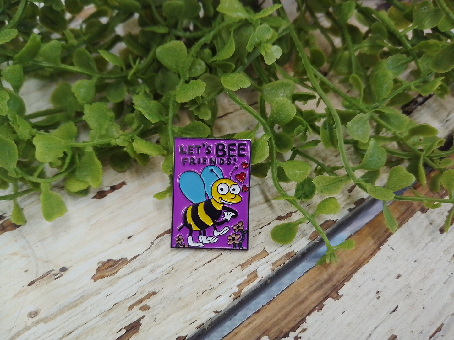 Let's Bee Friends Pin