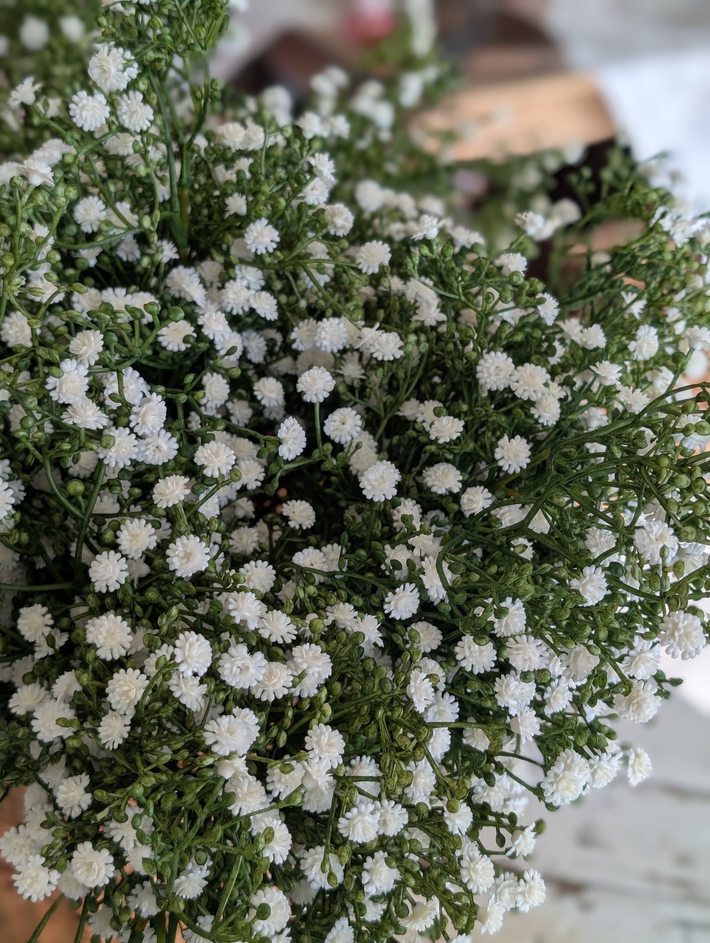 White Gypsophila Bush 16"