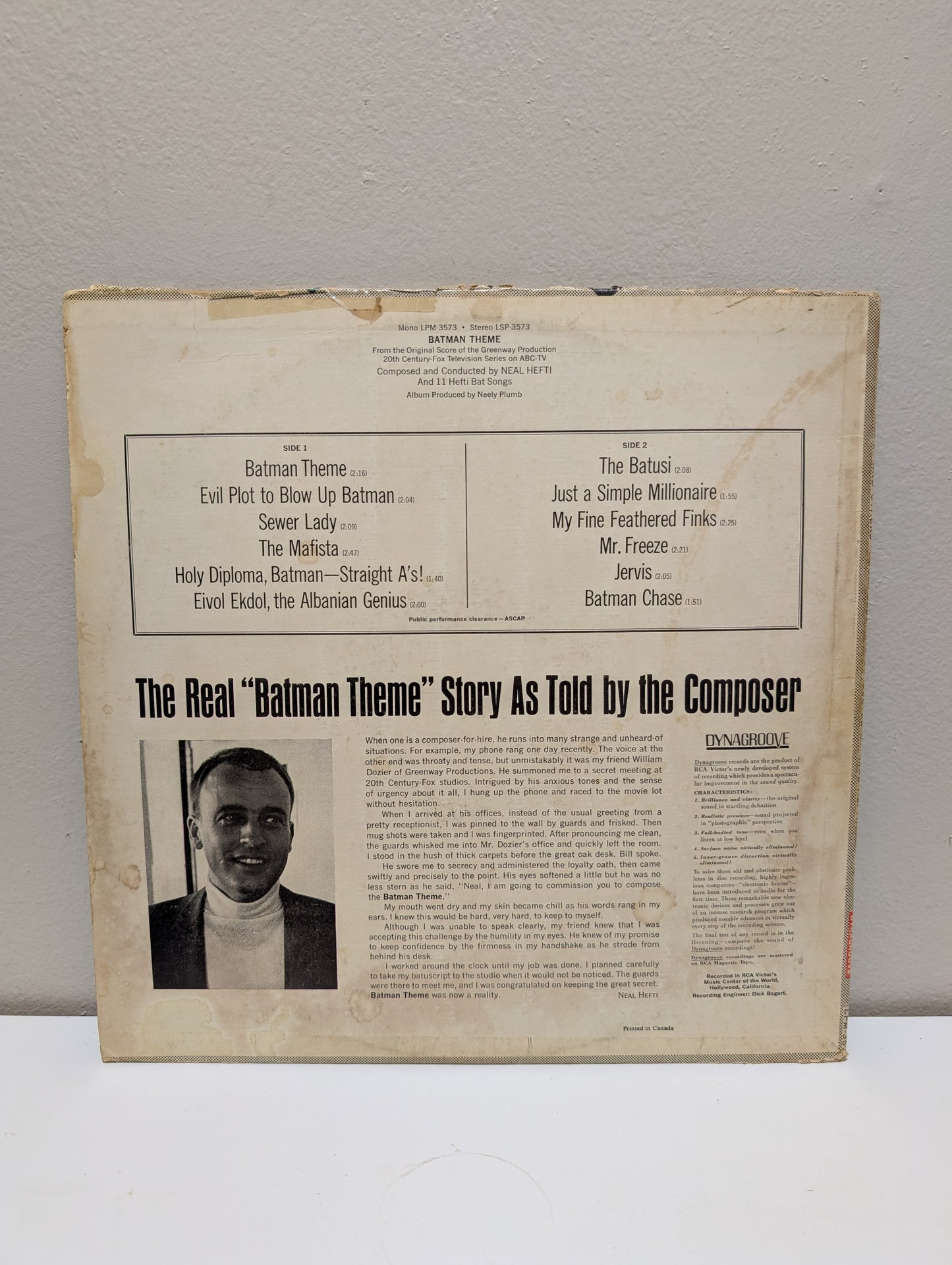 The Batman Theme Neal Hefti LP