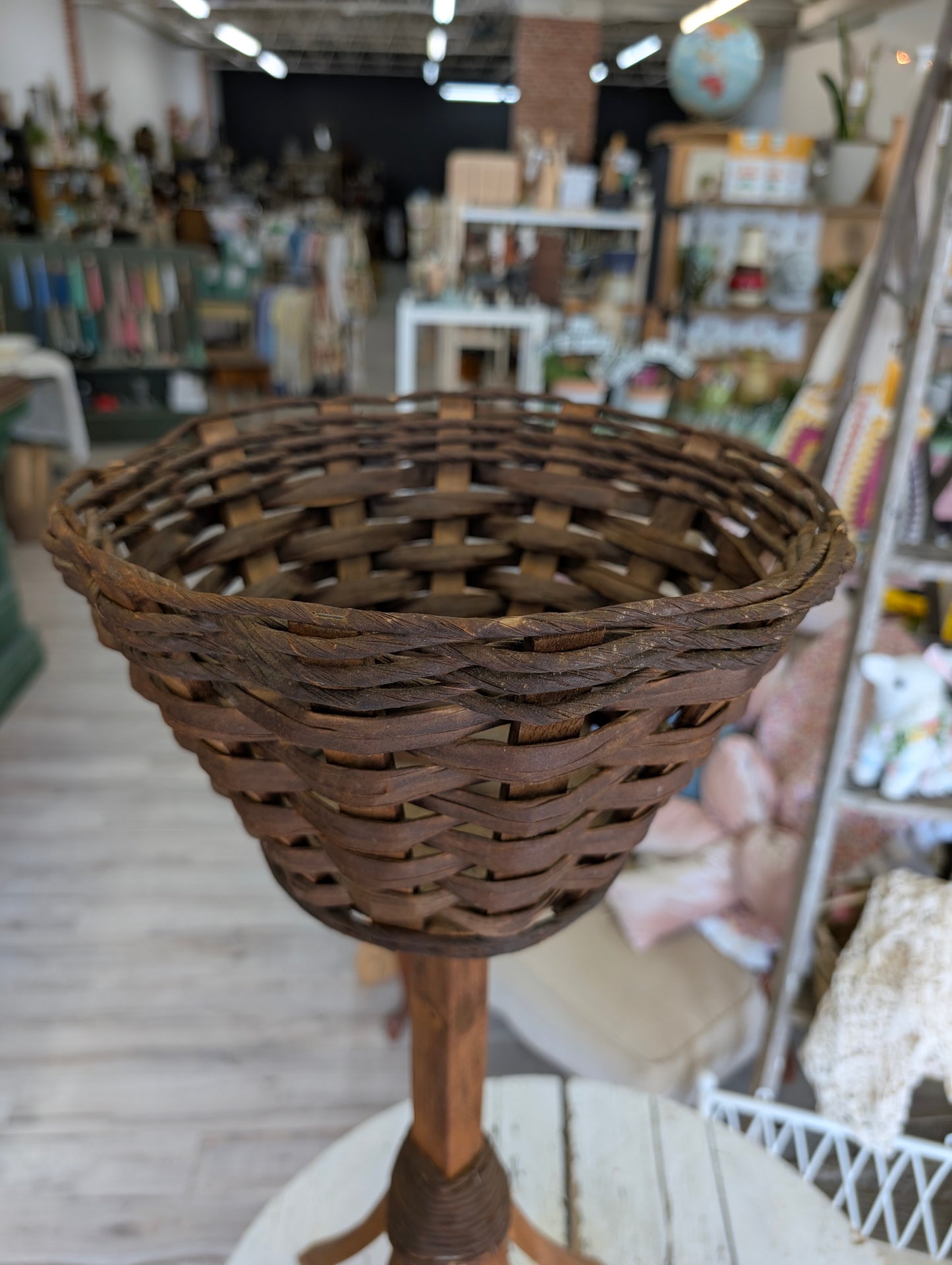 Wooden fern stand