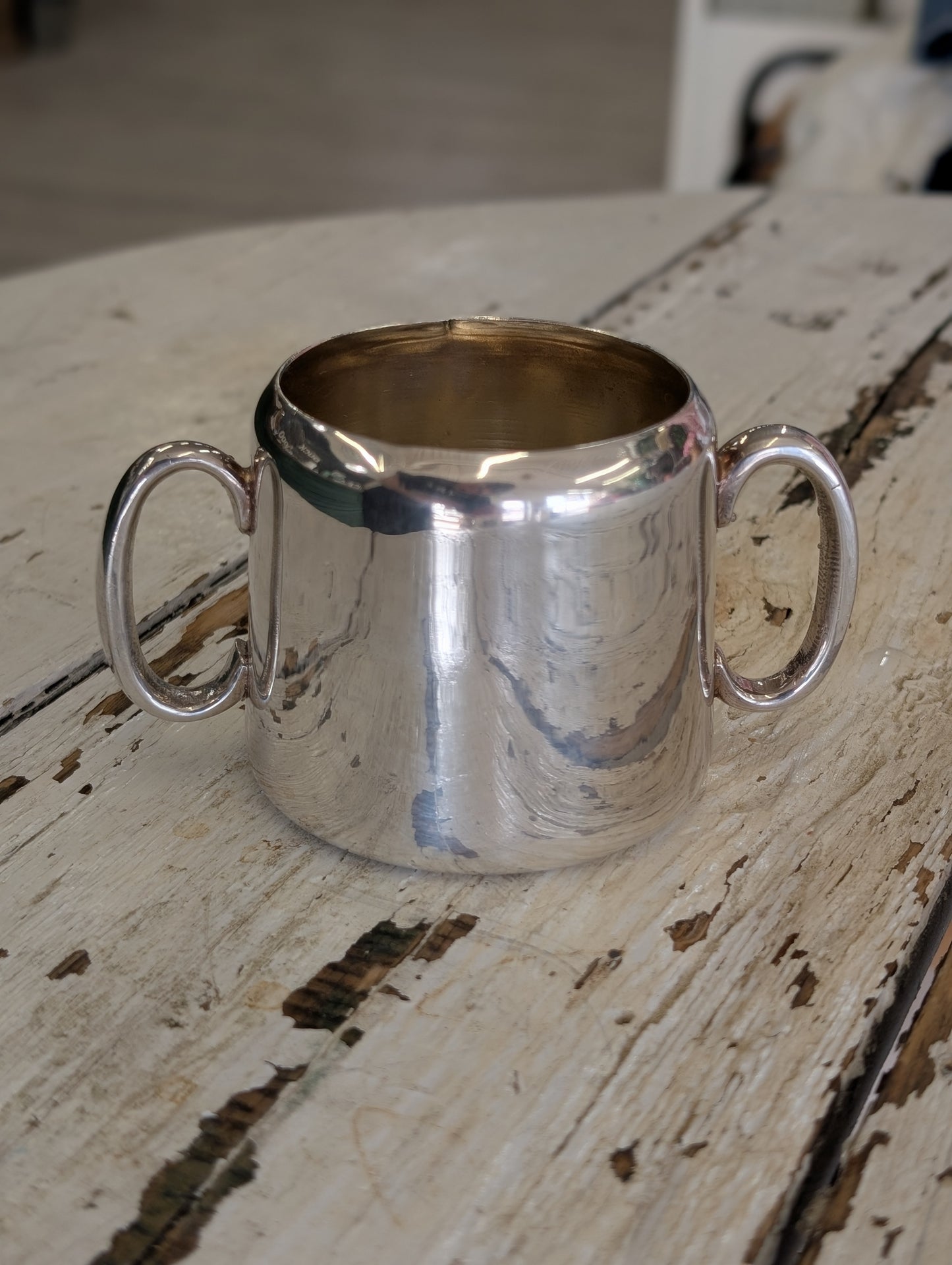 Small silver plated cup