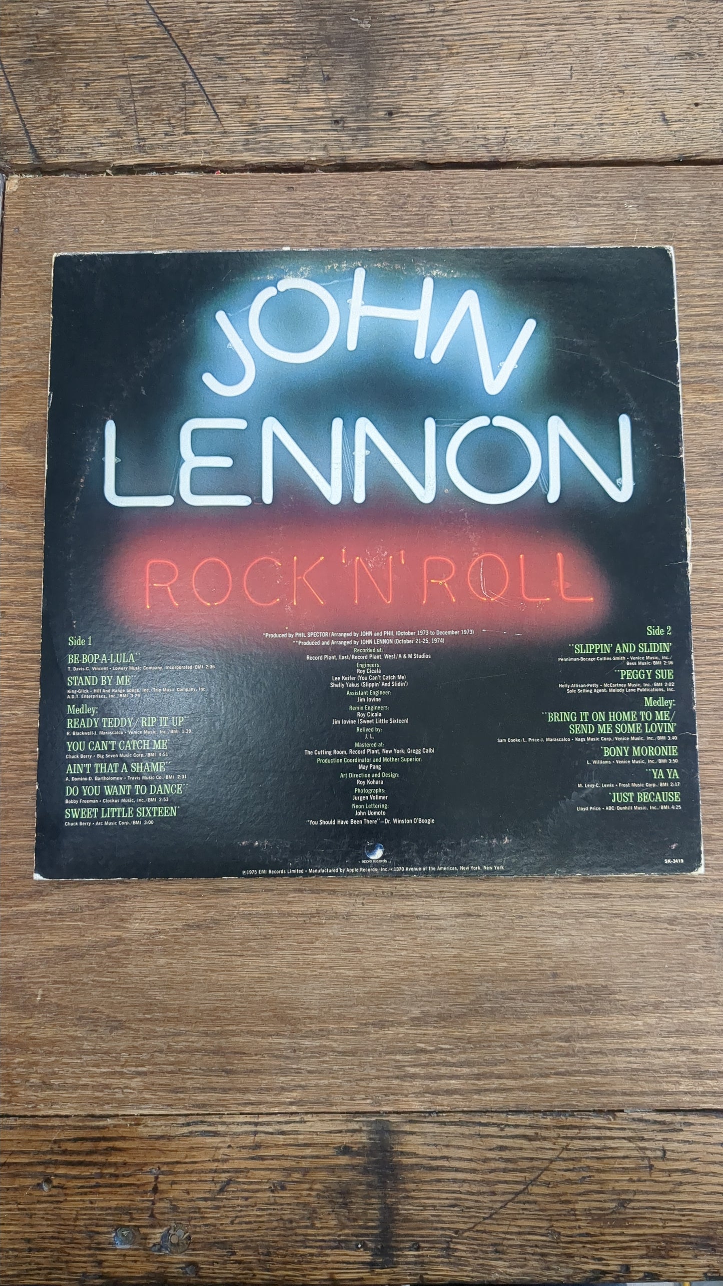 John Lennon Rock'N'Roll LP