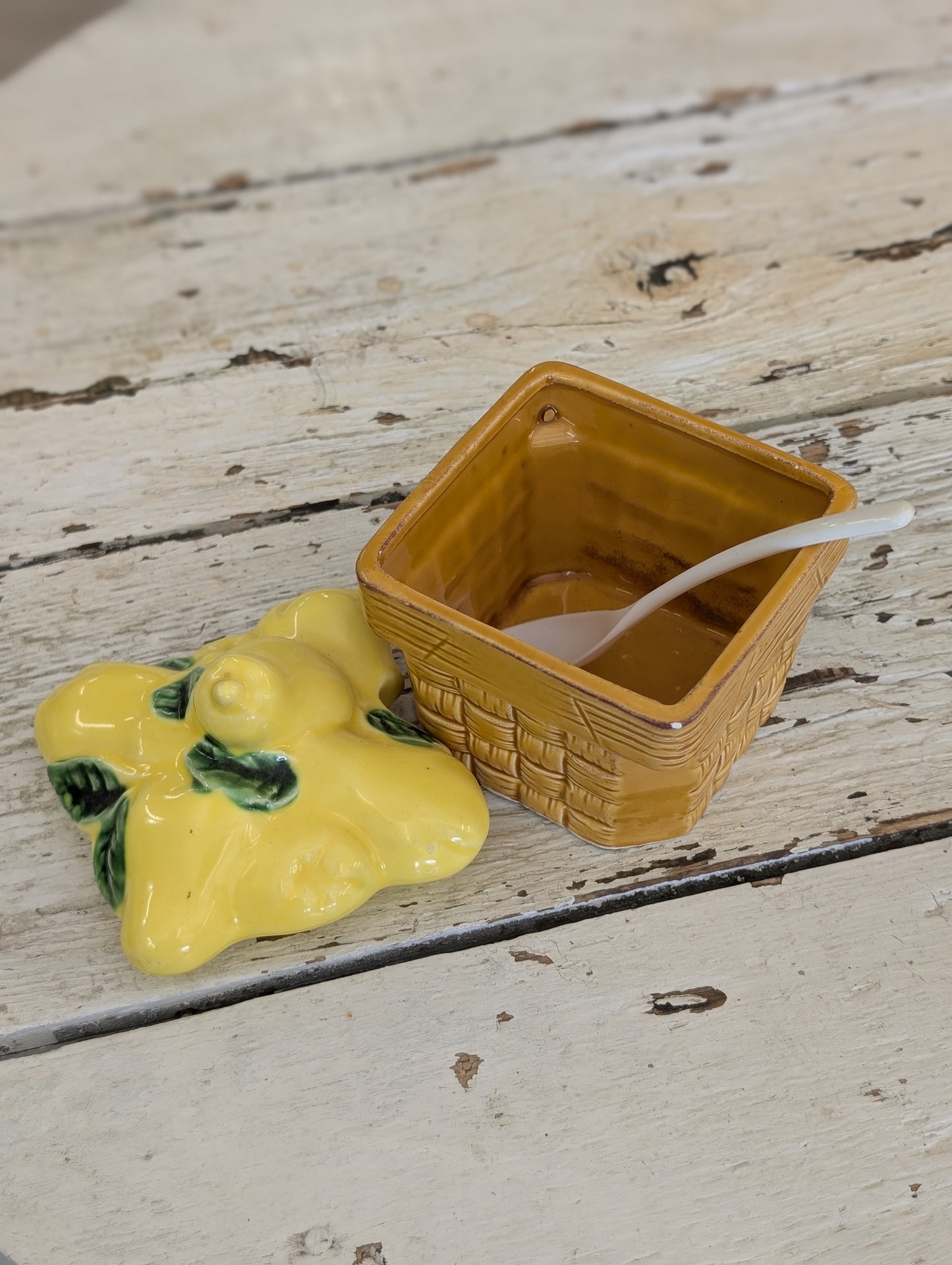 Pear ceramic Jam Jar