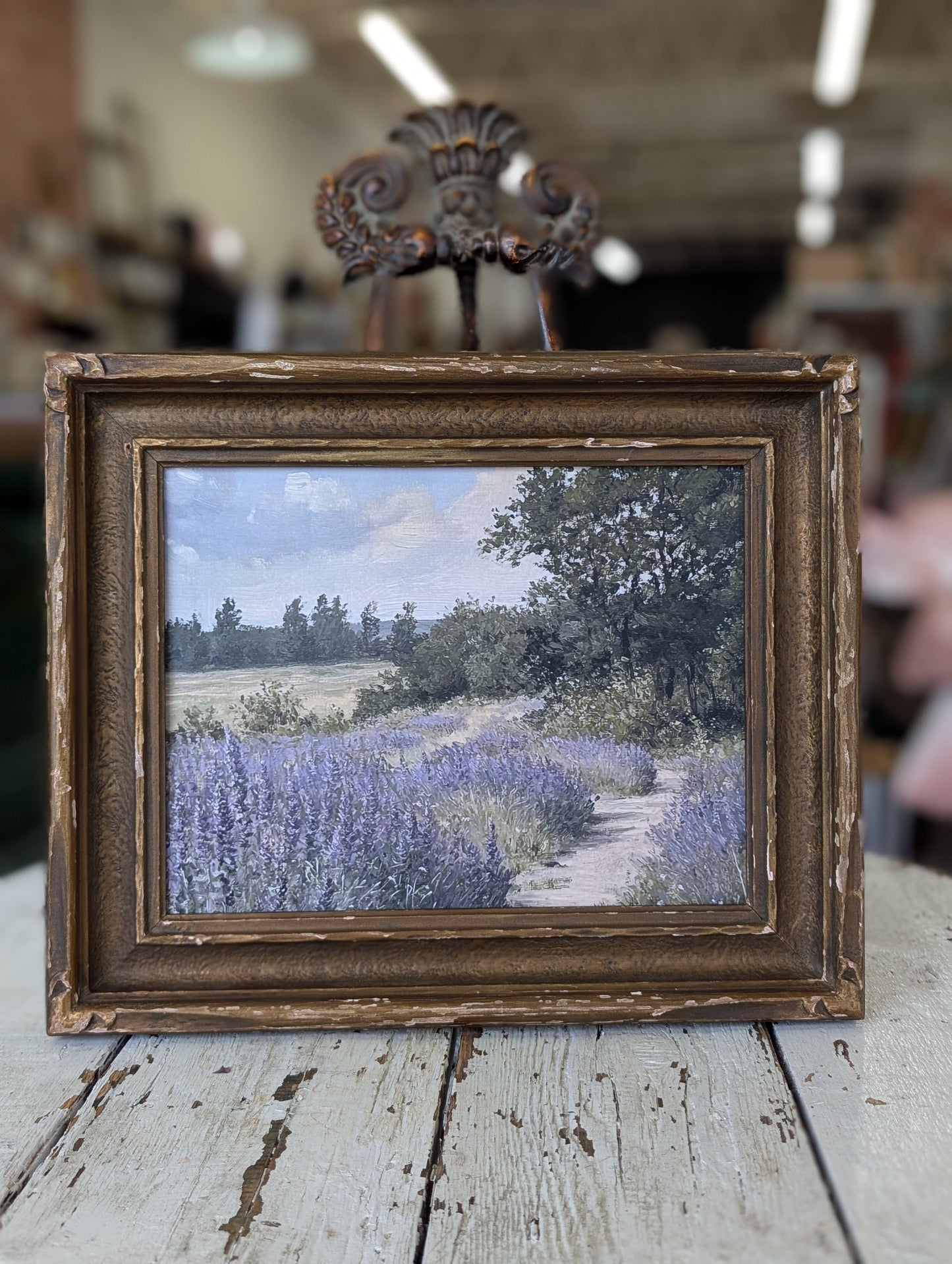 Lavender fields framed print