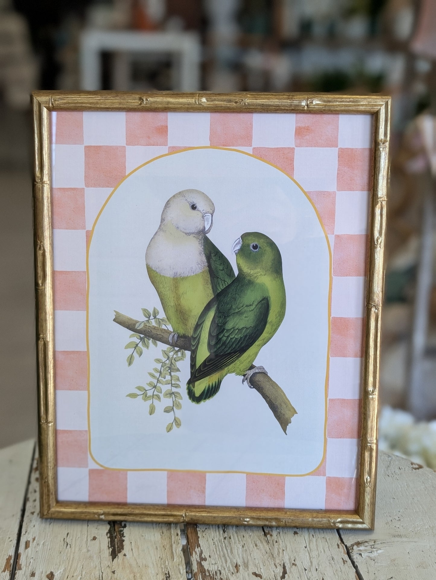 Love birds framed art